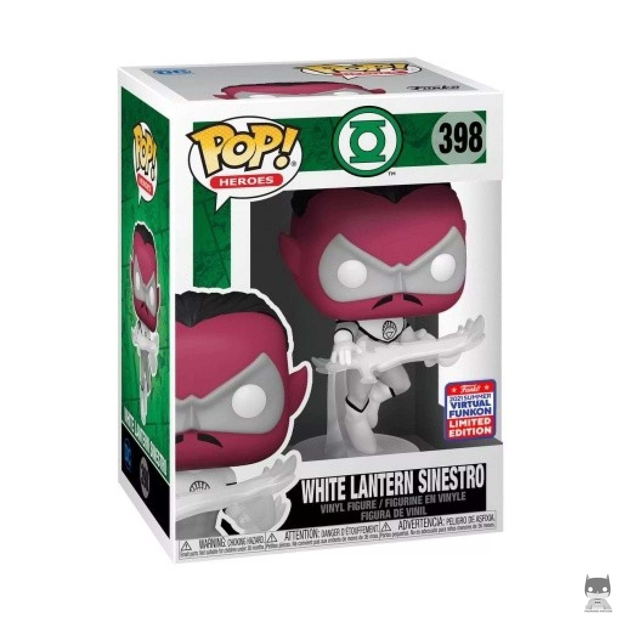 Figurine Funko POP White Lantern Sinestro avec boîte