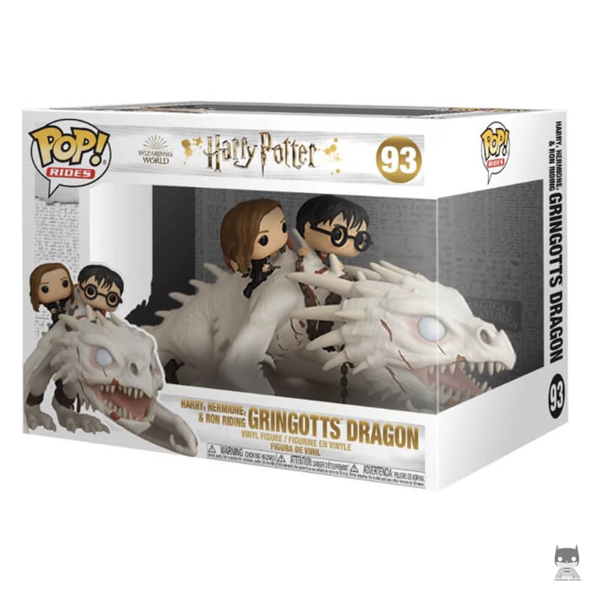 Figurine Funko POP Harry, Ron & Hermione sur le Dragon avec boîte