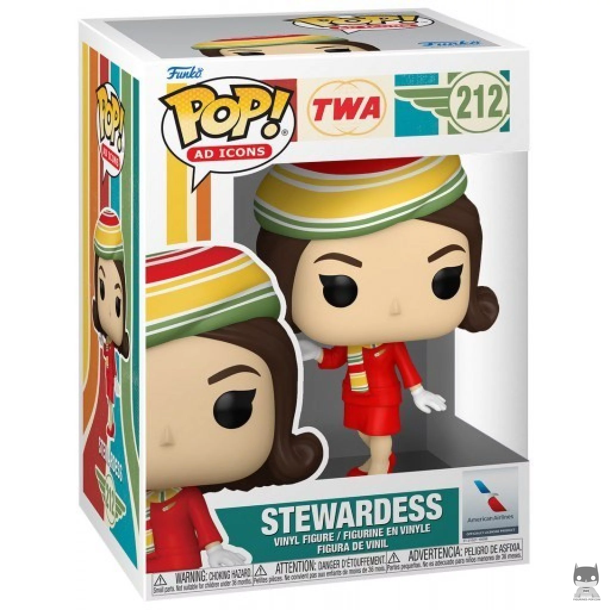 Figurine Funko POP Hôtesse de L'Air TWA avec boîte