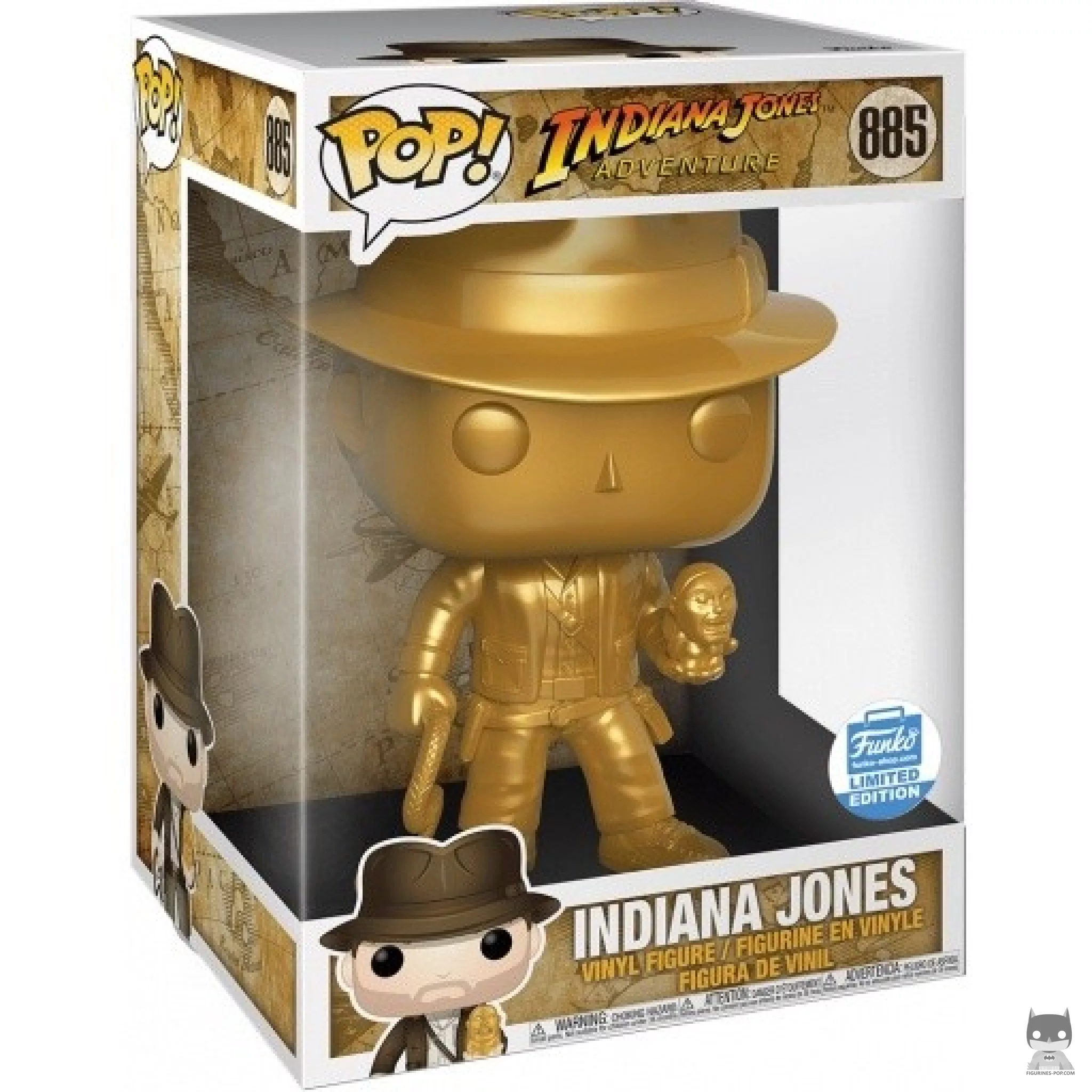 Figurine Funko POP Indiana Jones (Doré) (Supersized) avec boîte