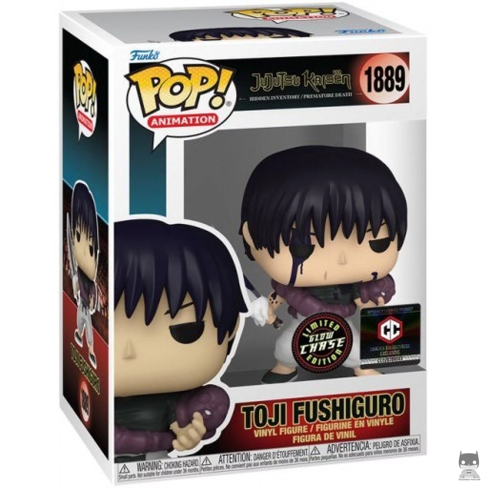 Figurine Funko POP Toji Fushiguro (Chase & Glow in the Dark) avec boîte