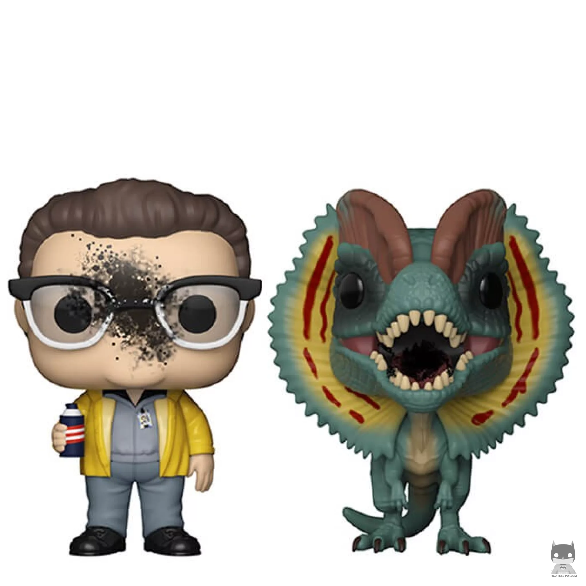 Figurine Funko POP Dennis Nedry & Dilophosaurus (Jurassic Park)