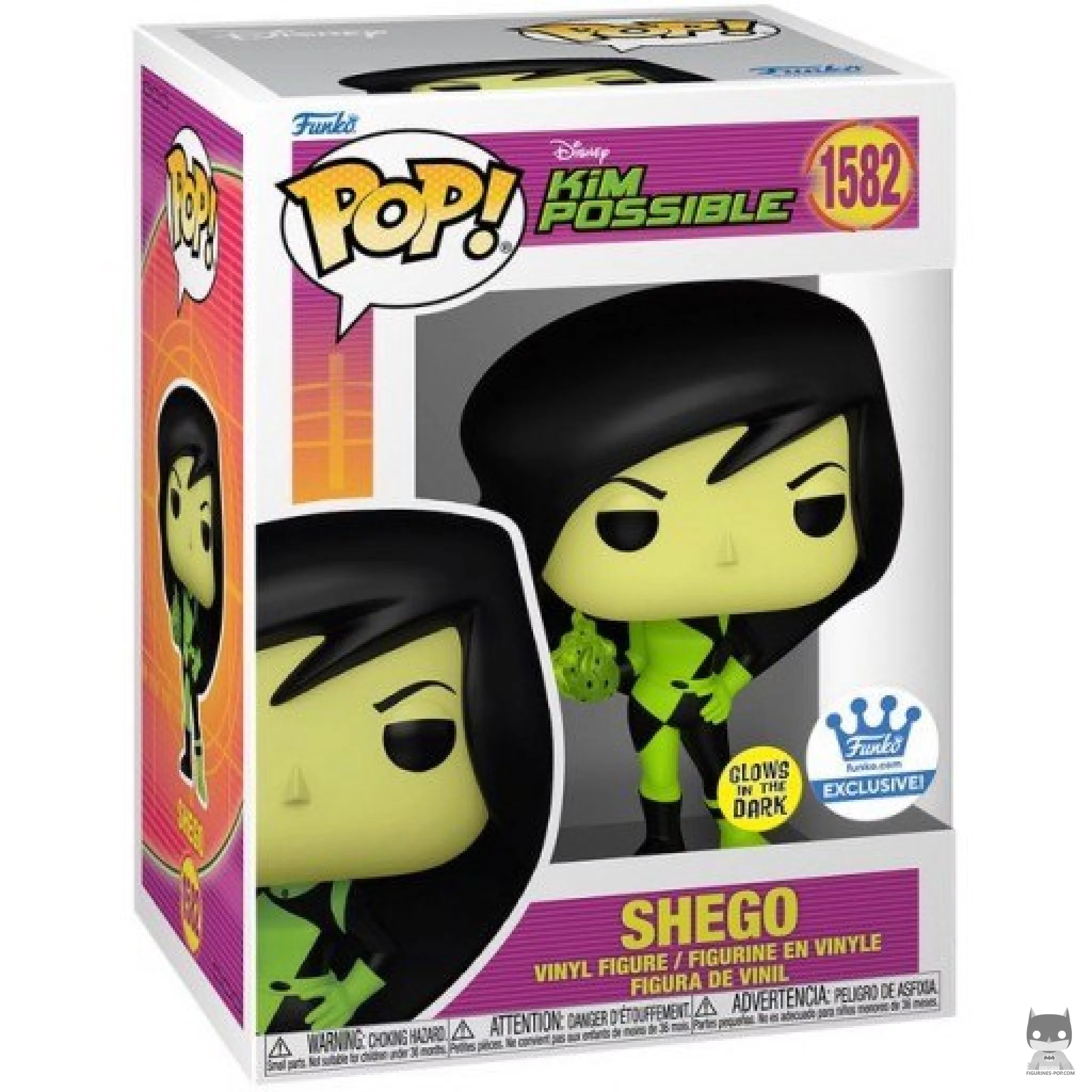 Figurine Funko POP Shego (Glow in the Dark) avec boîte
