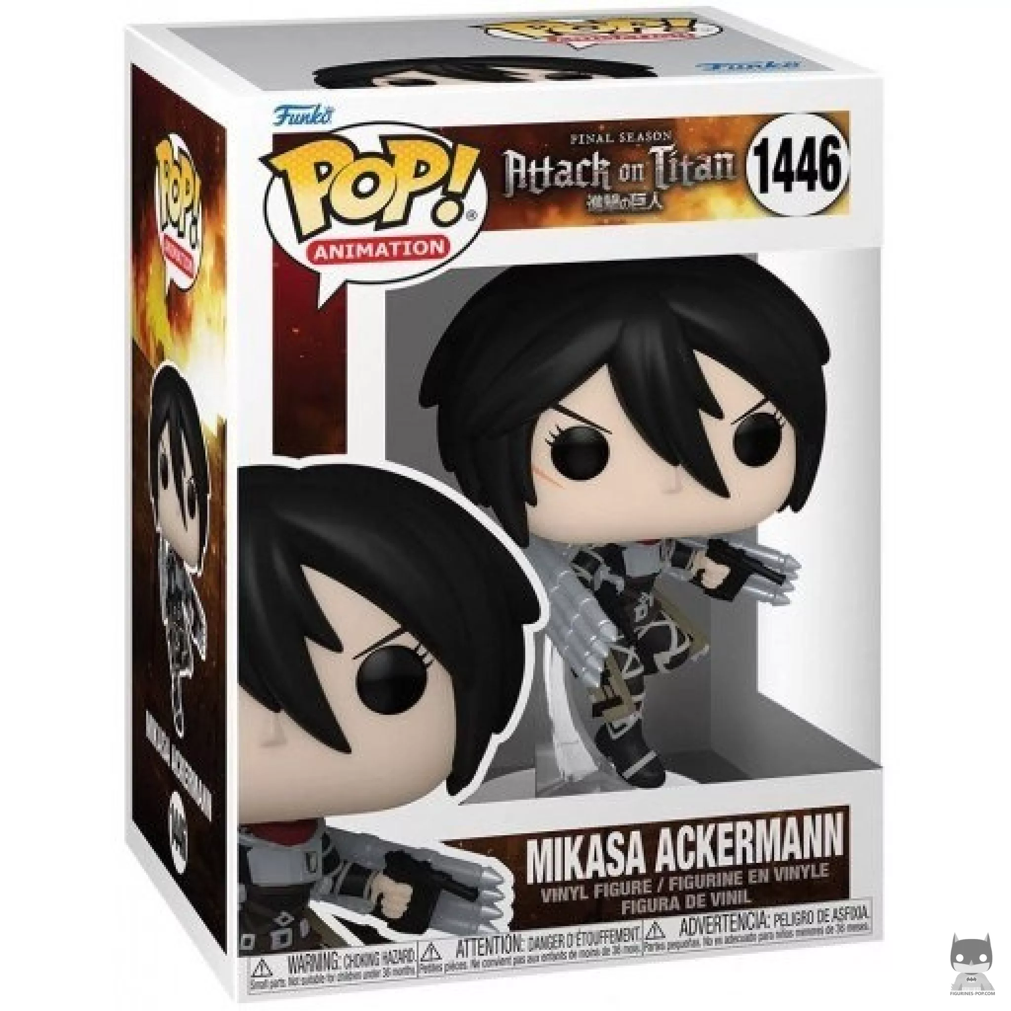 Figurine Funko POP Mikasa Ackermann avec boîte
