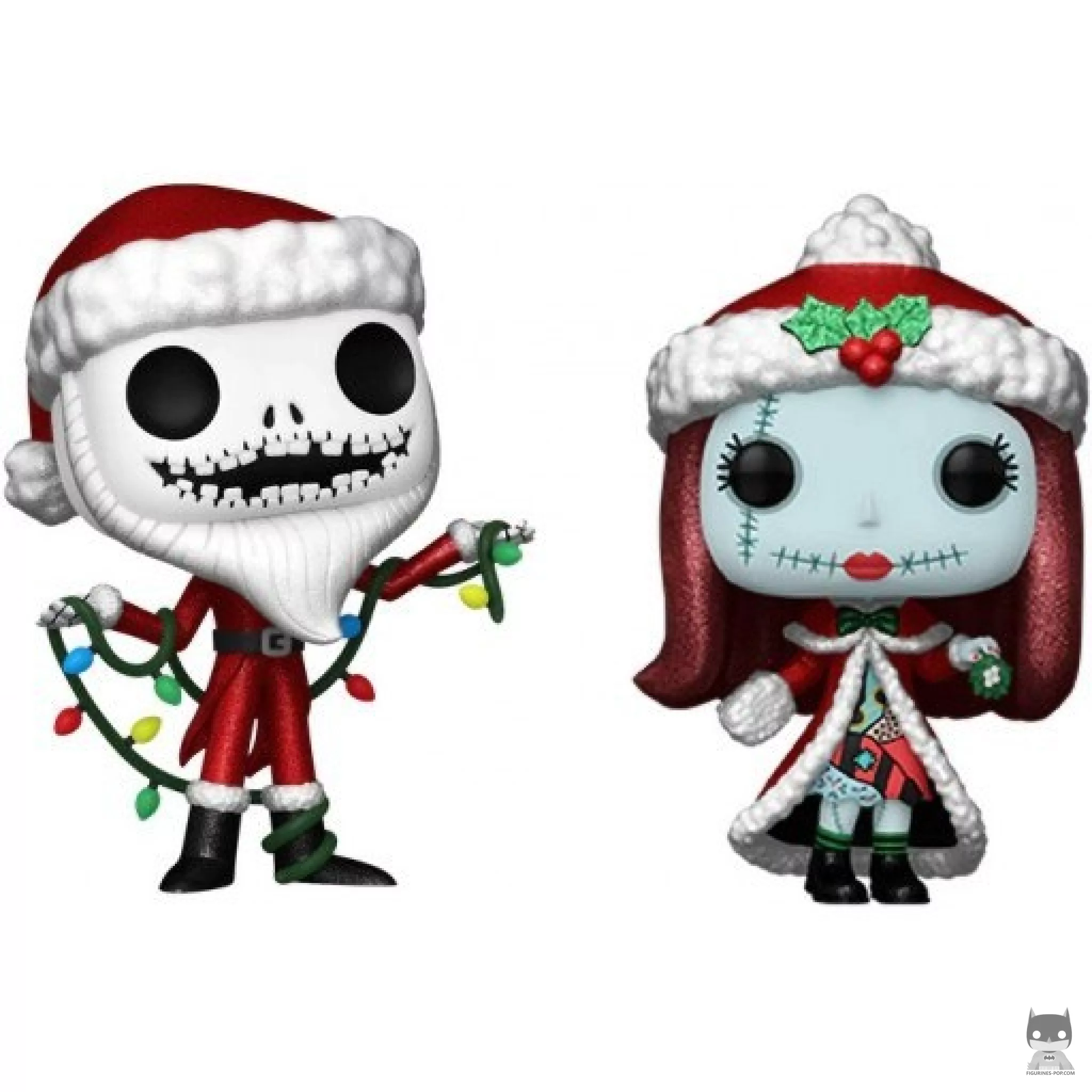 Figurine Funko POP Jack en Père Noël & Sally Noël (Diamond Glitter) (L'Etrange Noël de M. Jack)