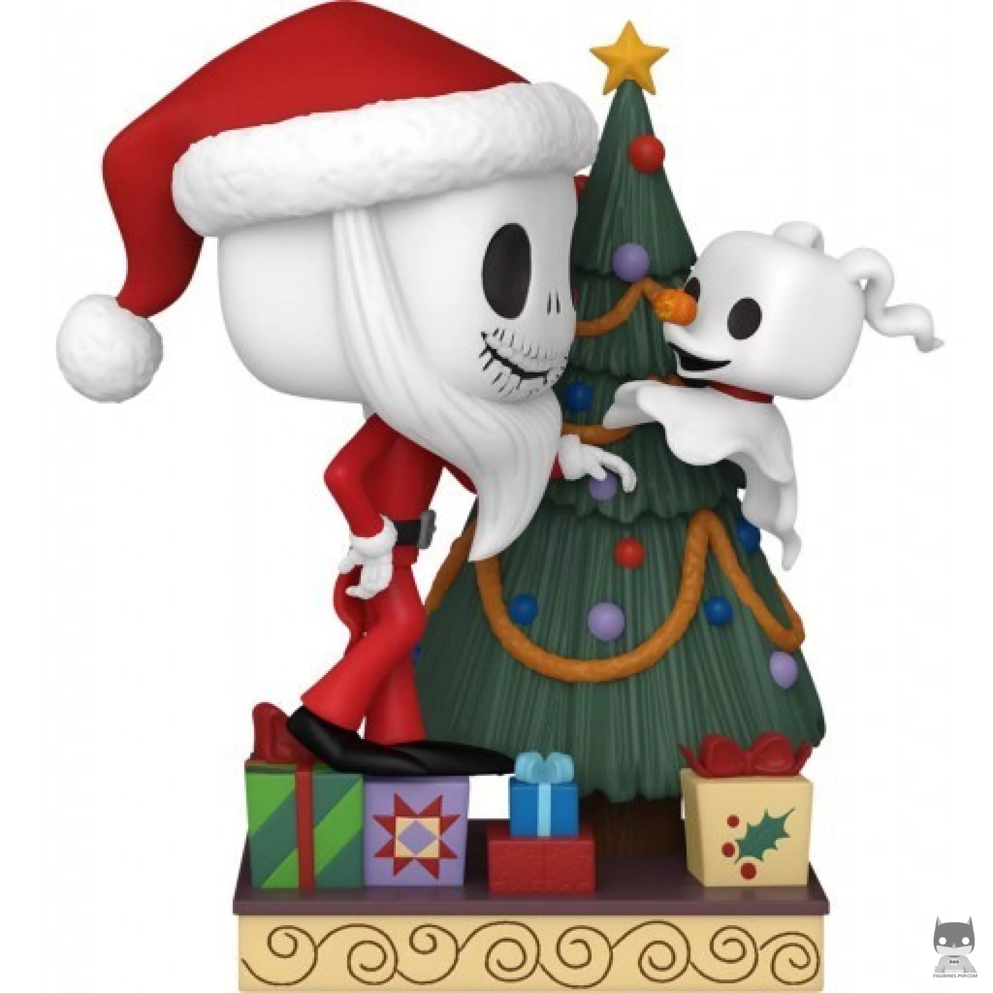 Figurine Funko POP Jack Skellington et Zero avec Sapin (L'Etrange Noël de M. Jack)