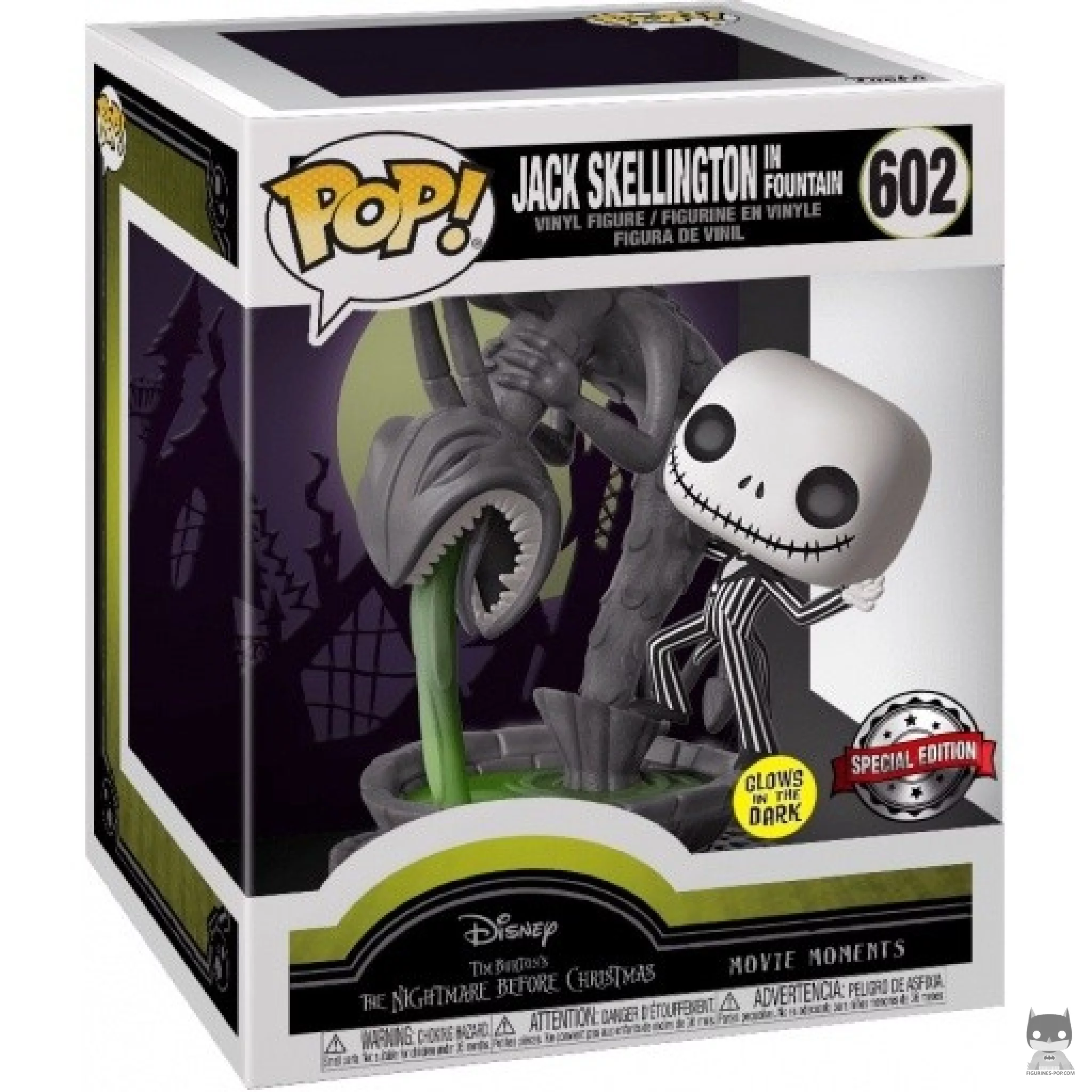 Figurine Funko POP Jack Skellington dans Fontaine avec boîte