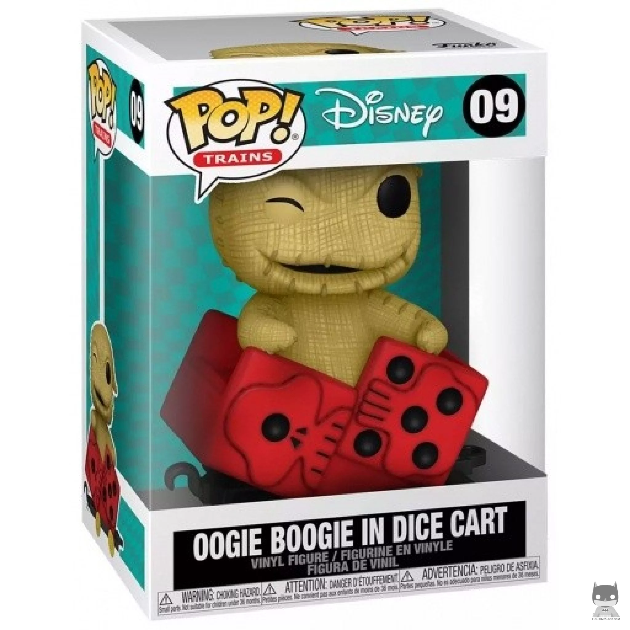 Figurine Funko POP Oogie Boogiedans le wagon Dés avec boîte