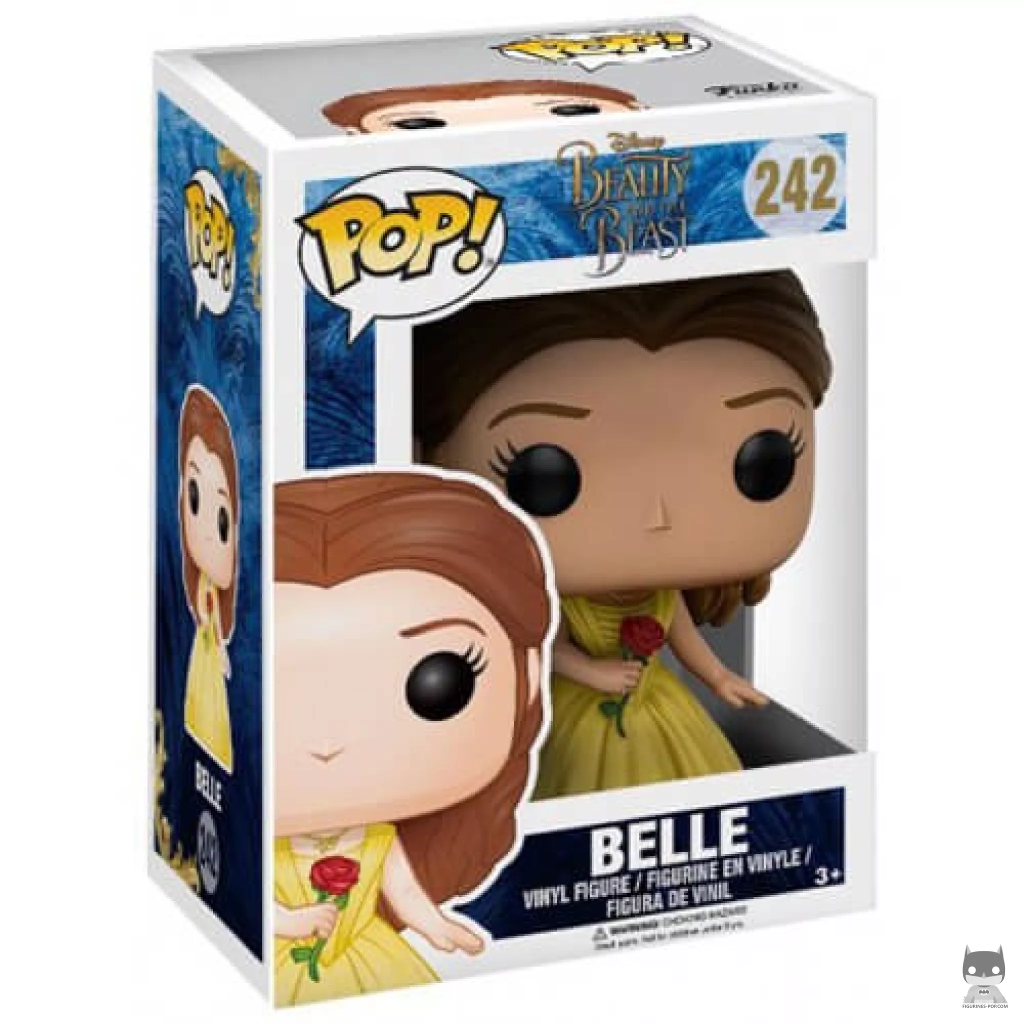 Figurine Funko POP Belle avec une rose avec boîte