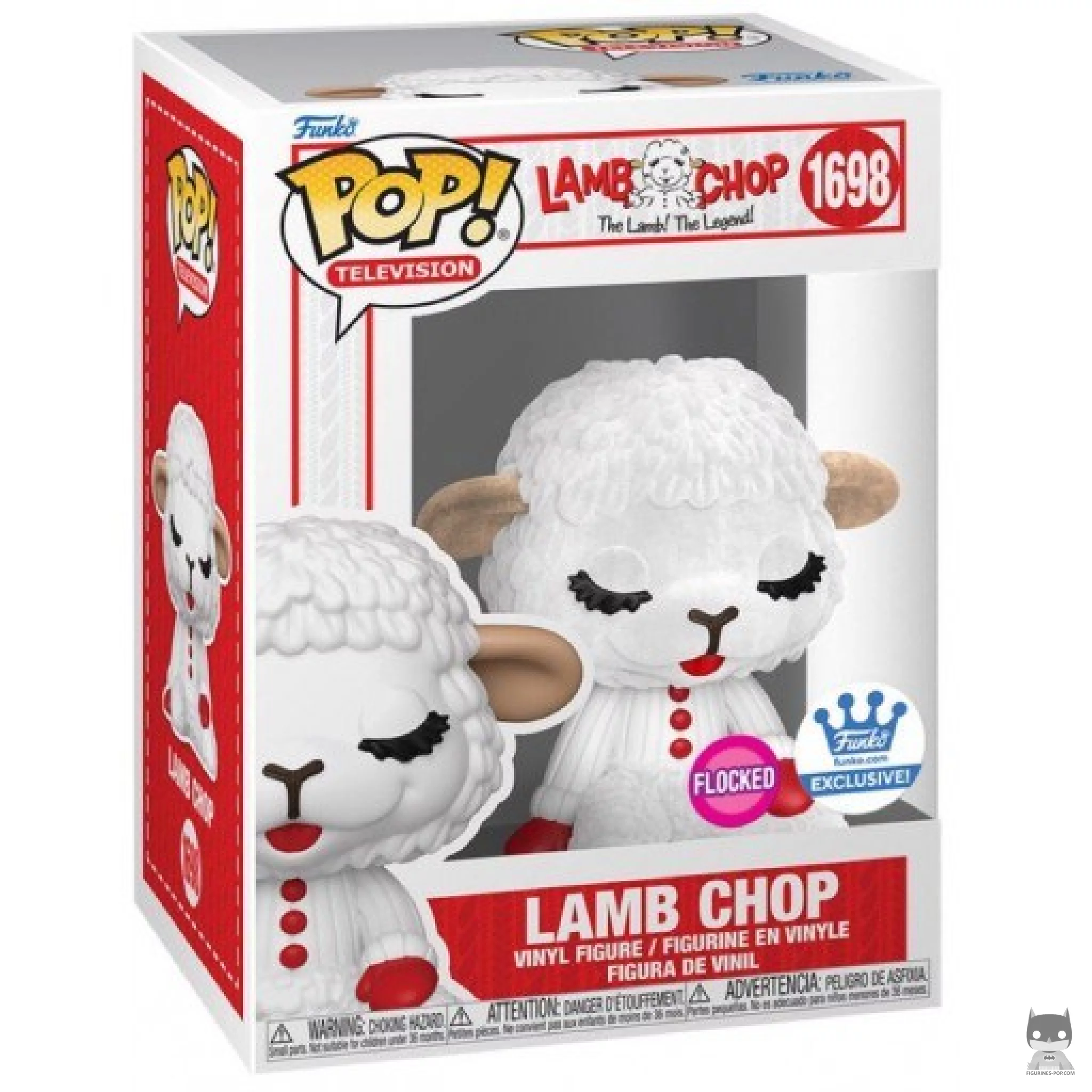Figurine Funko POP Lamb Chop (Flocked) avec boîte
