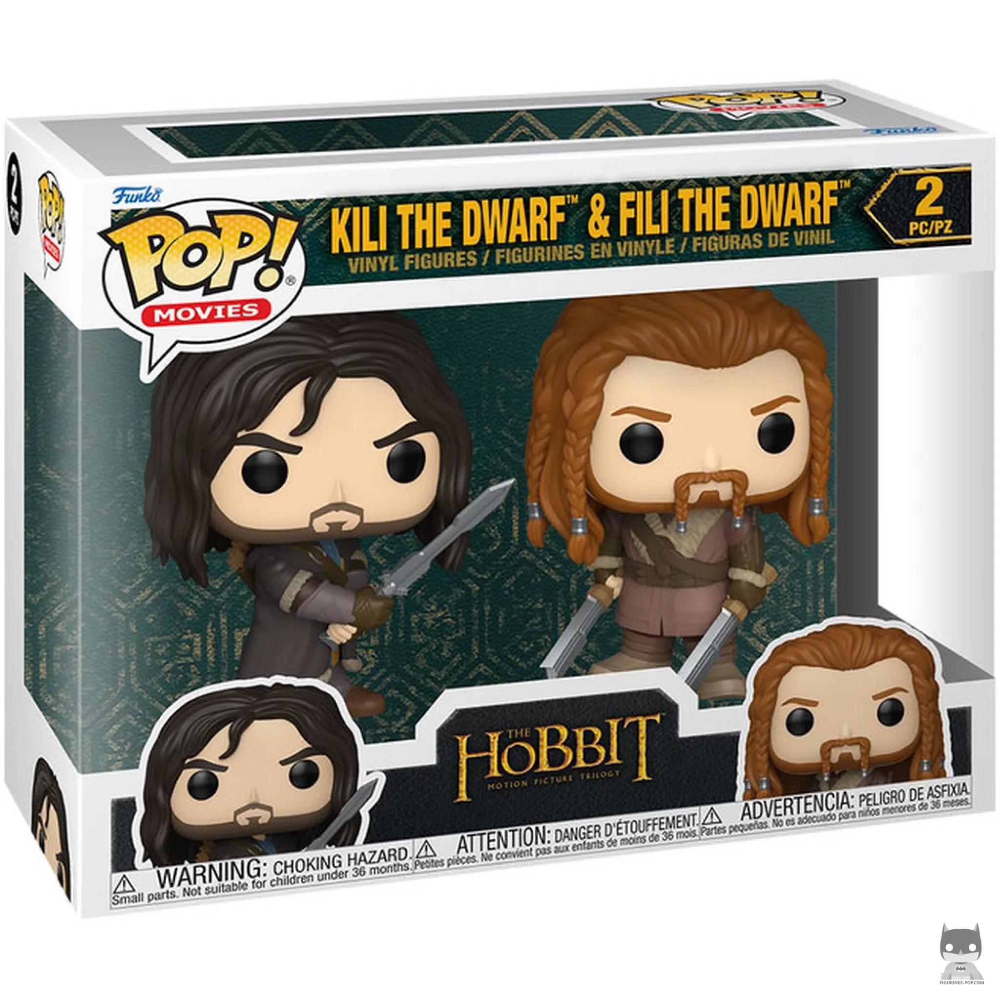 Figurine Funko POP Kíli le Nain & Fíli le Nain avec boîte