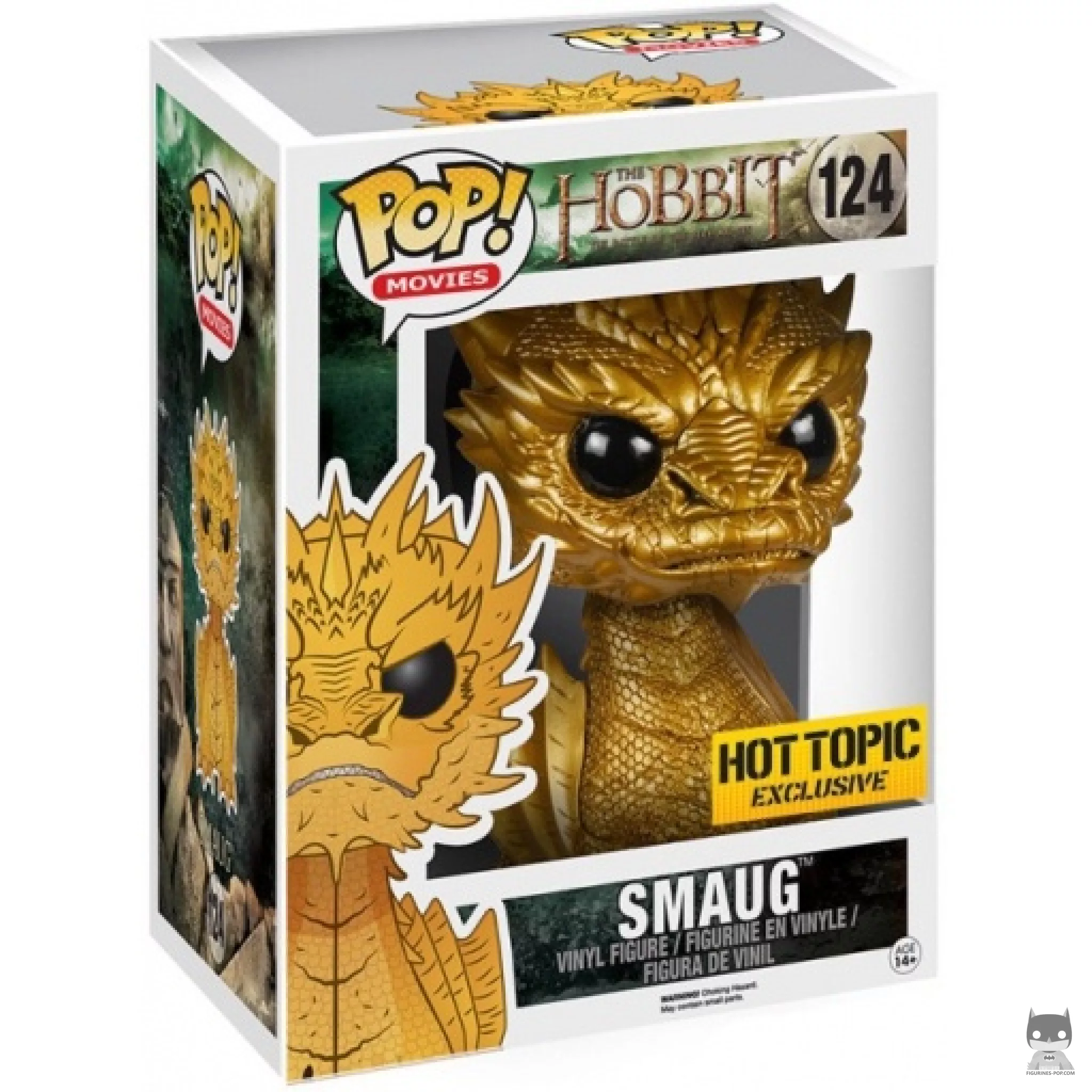 Figurine Funko POP Smaug (Doré) (Supersized) avec boîte