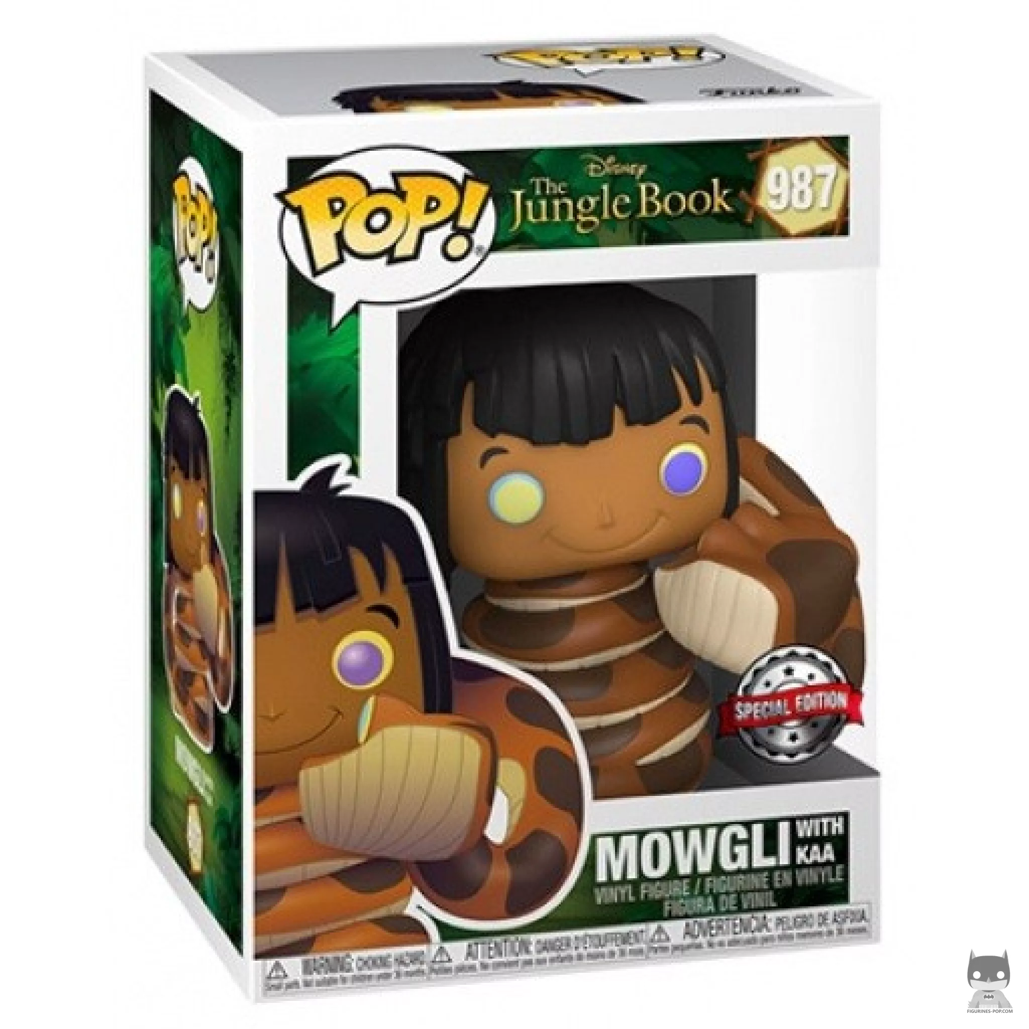 Figurine Funko POP Mowgli avec Kaa avec boîte