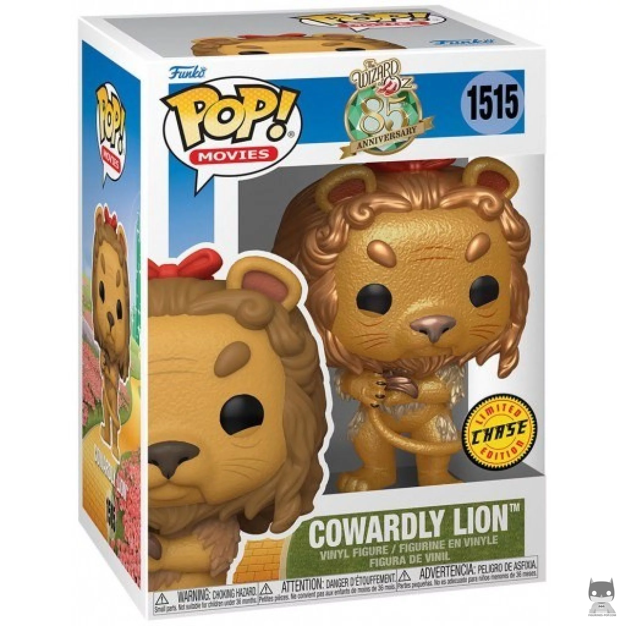 Figurine Funko POP Lion Peureux (Chase & Metallic) avec boîte