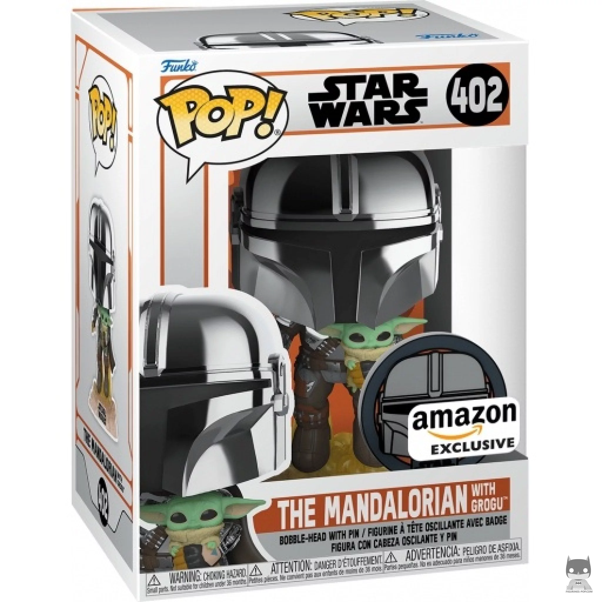 Figurine Funko POP Le Mandalorien avec Grogu avec boîte