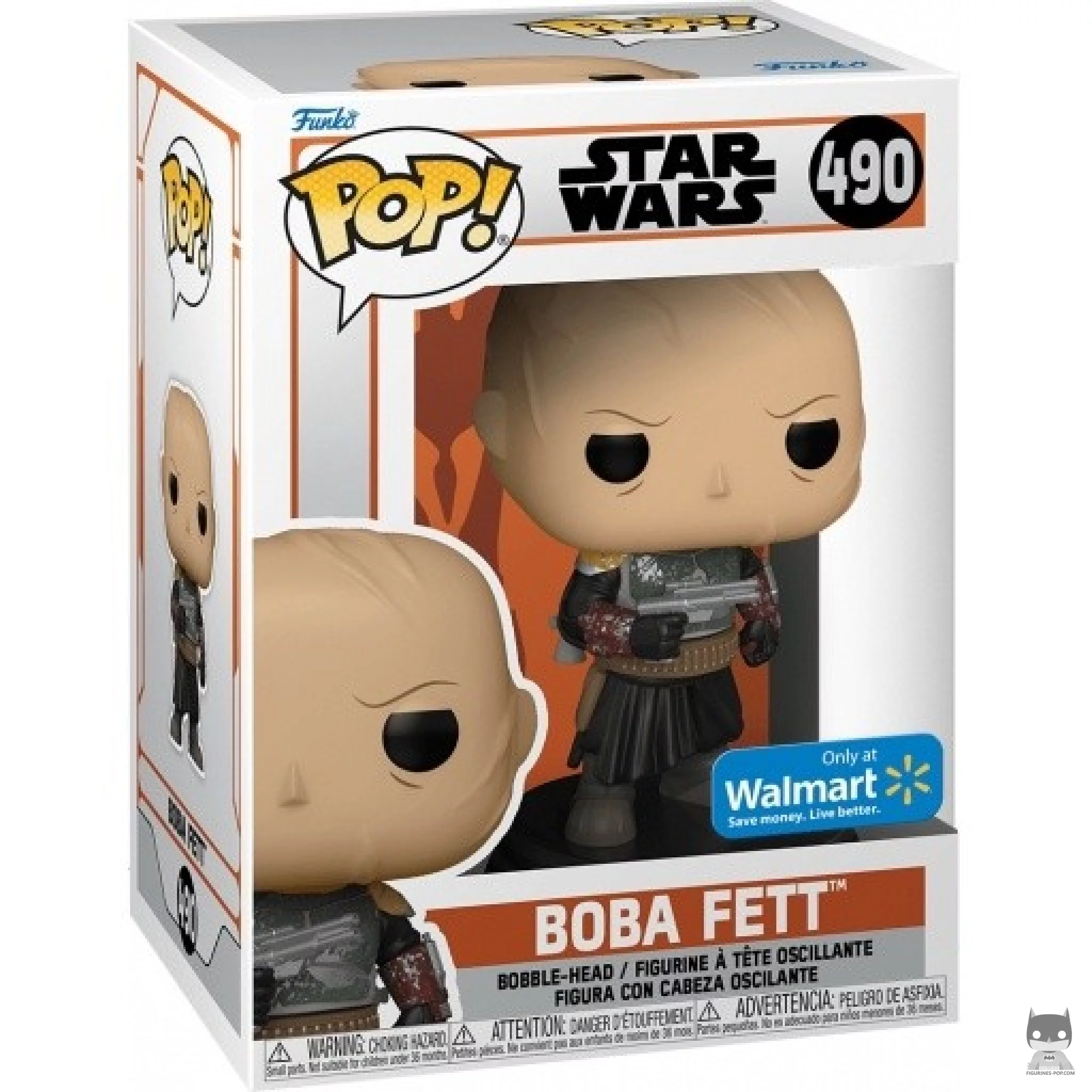 Figurine Funko POP Boba Fett sans Casque avec boîte