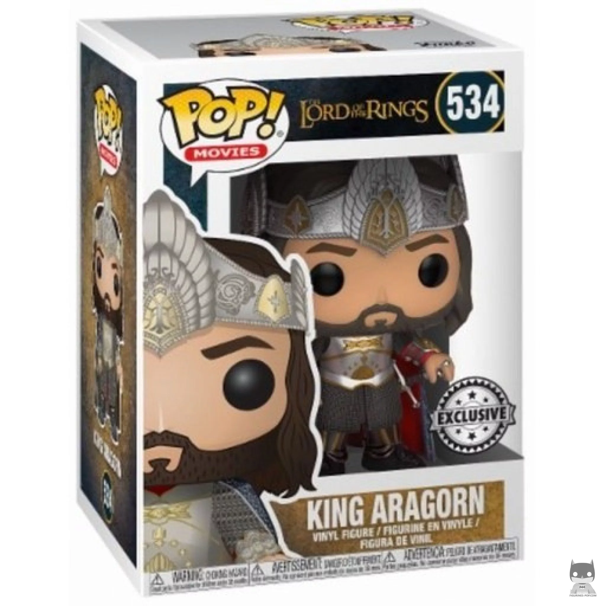 Figurine Funko POP Roi Aragorn avec boîte