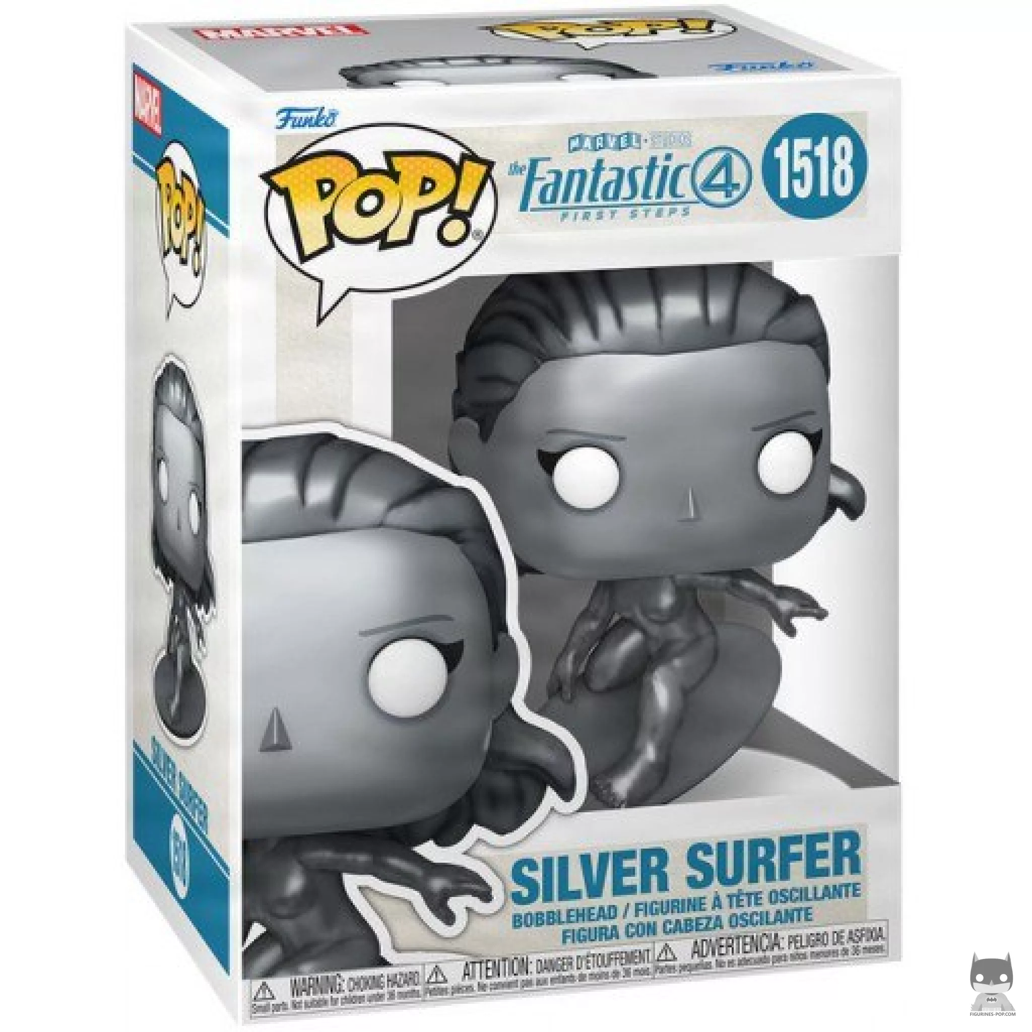 Figurine Funko POP Surfer d'Argent avec boîte