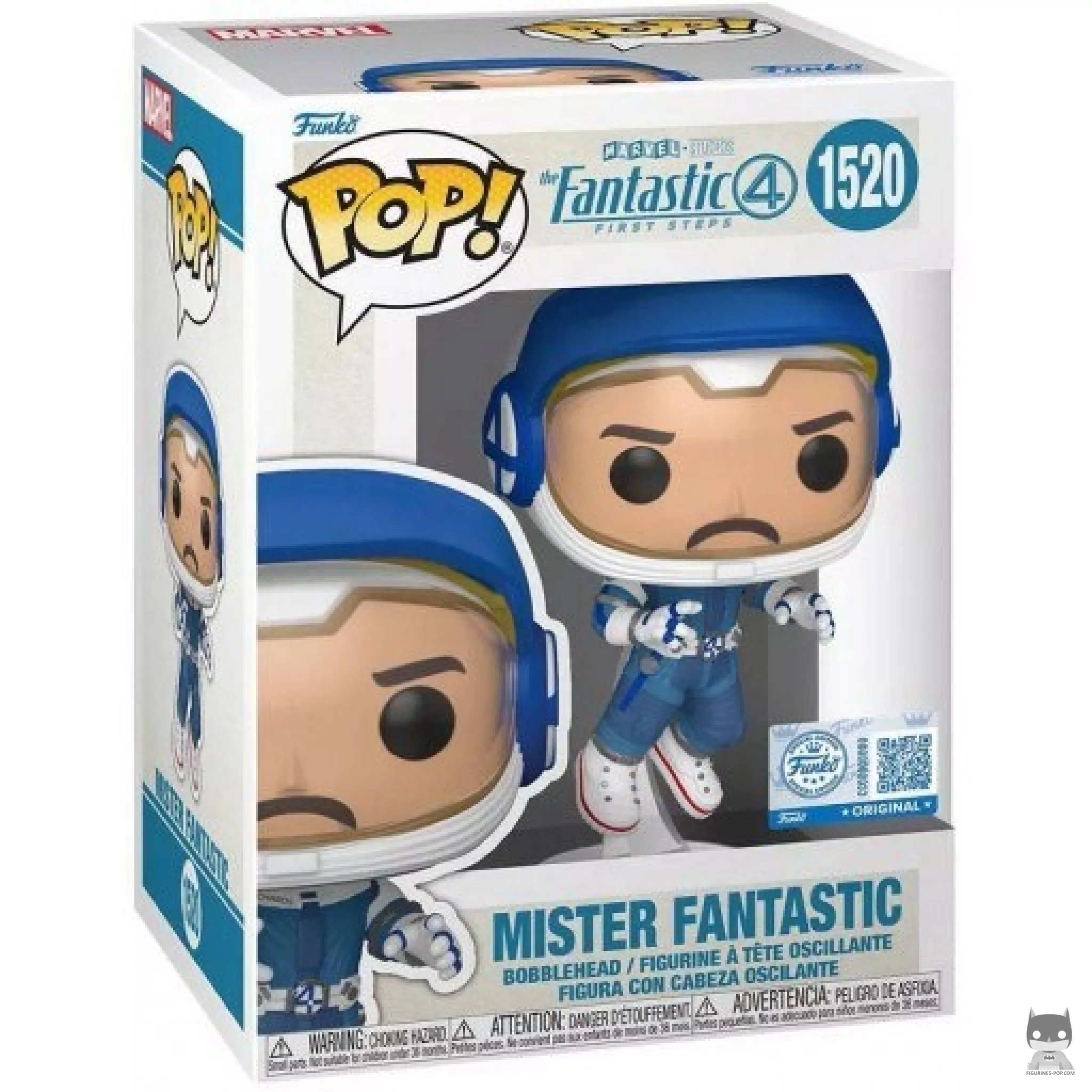 Figurine Funko POP Mr Fantastique (Combinaison D'Astronaute) avec boîte
