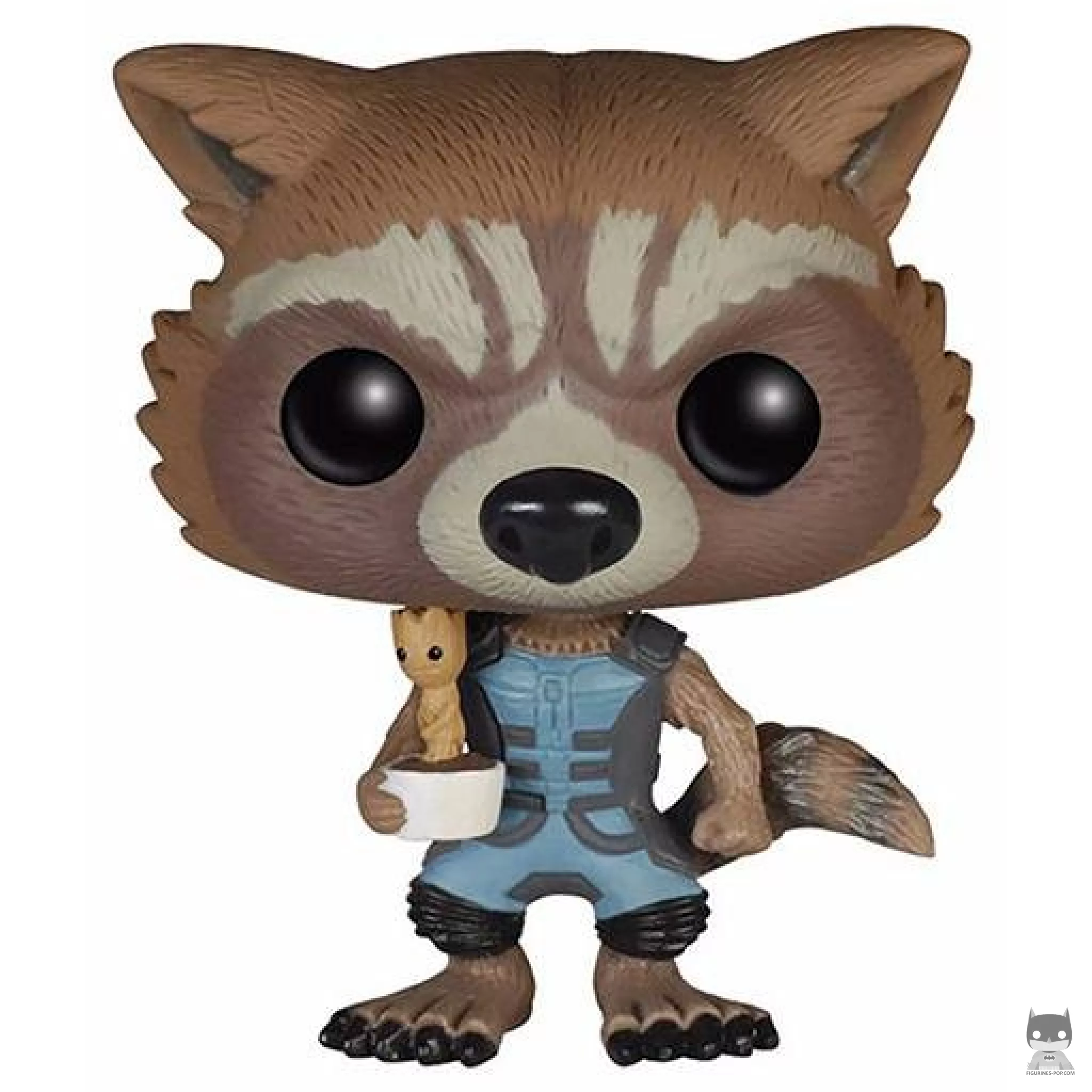 Figurine Funko POP Rocket Raccoon (avec bébé Groot) (Les Gardiens de la Galaxie)