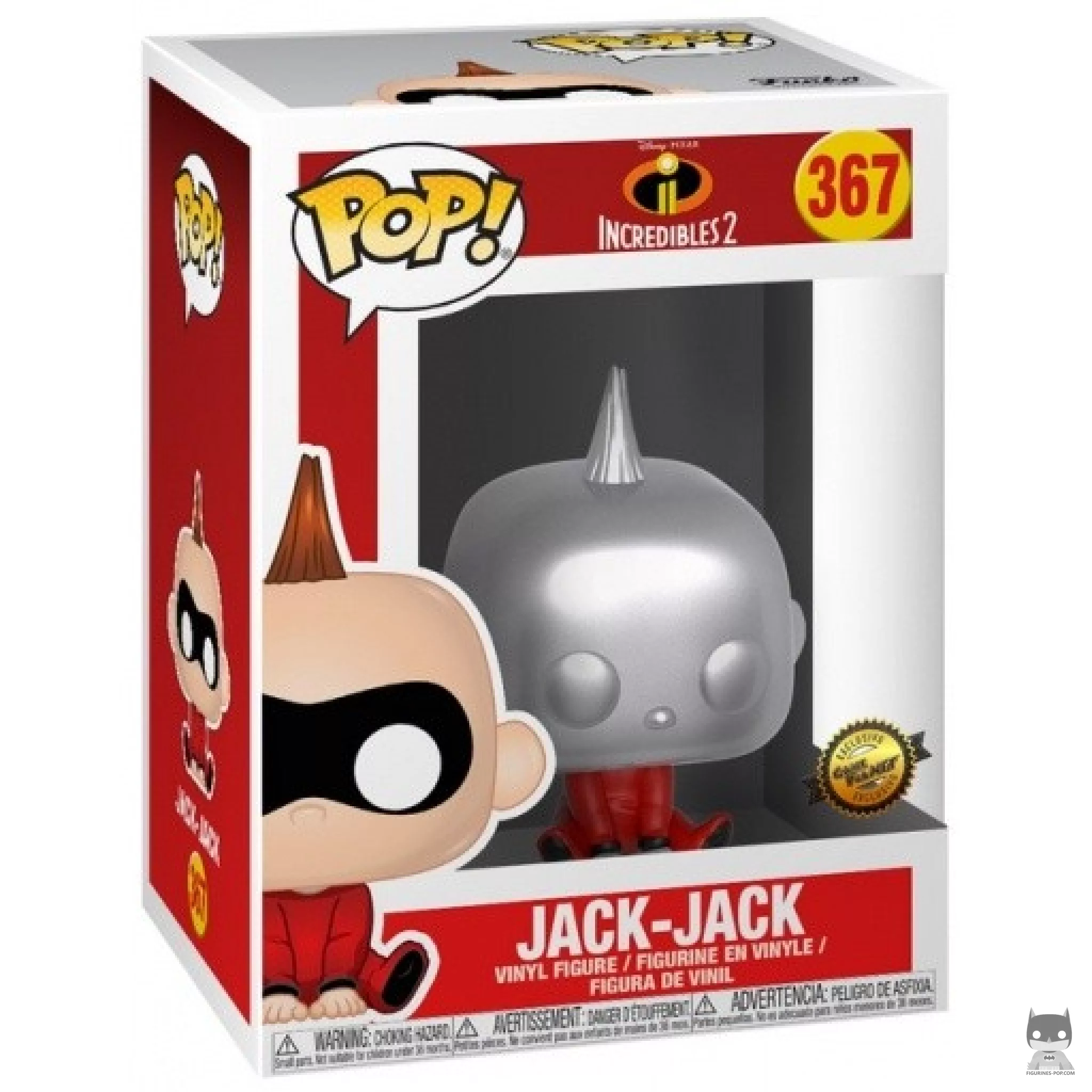 Figurine Funko POP Jack-Jack (Chrome) avec boîte