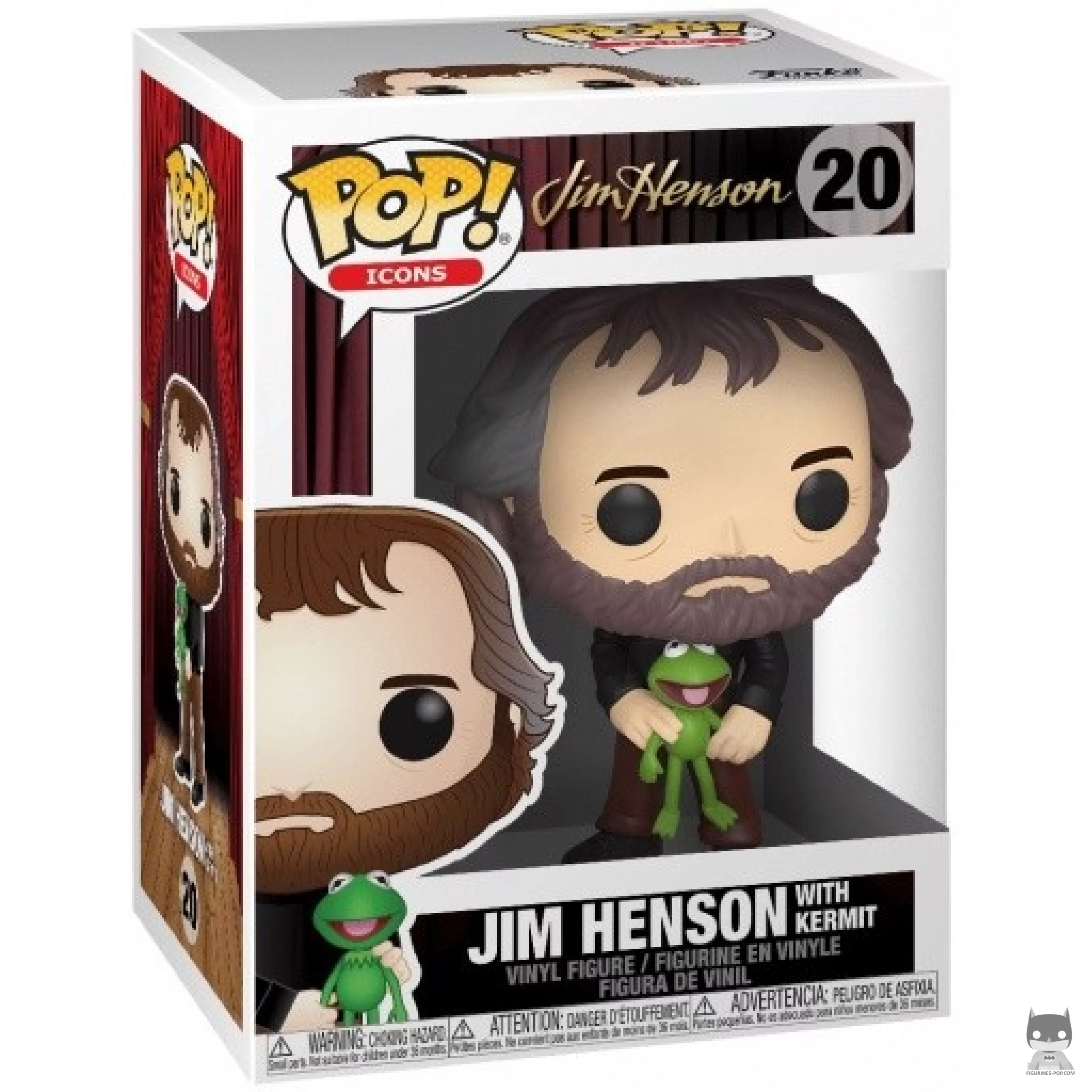 Figurine Funko POP Jim Henson avec Kermit avec boîte