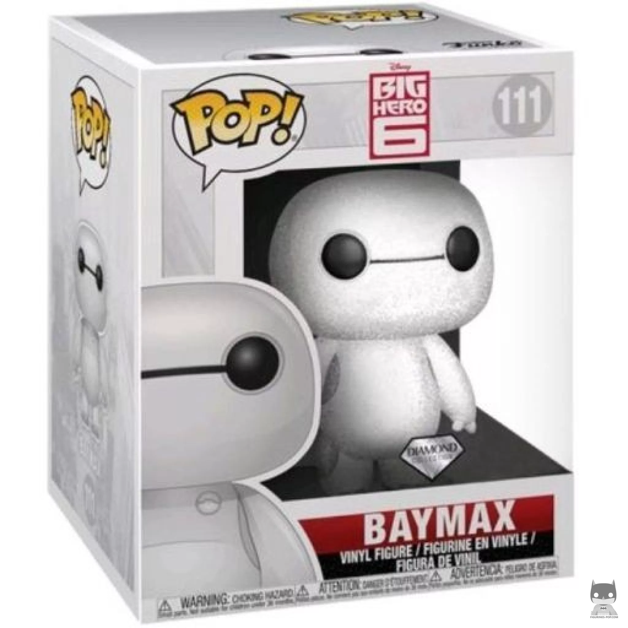 Figurine Funko POP Baymax (Supersized & Diamond Glitter) avec boîte