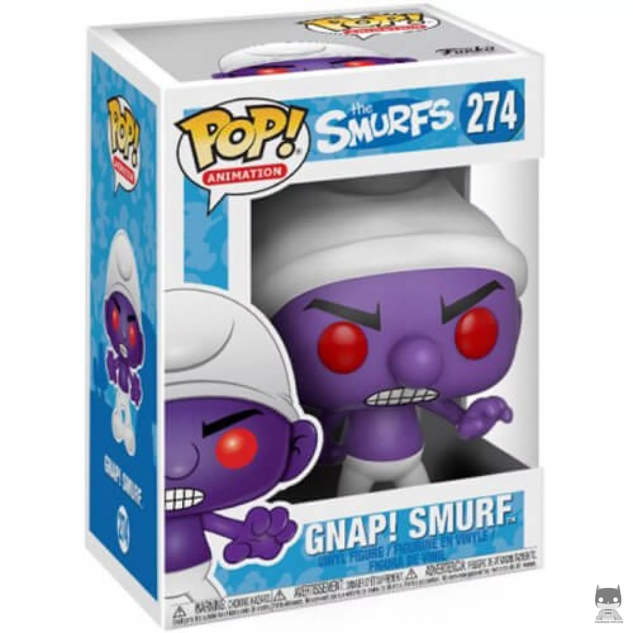Figurine Funko POP Schtroumpf GNAP! (violet) avec boîte