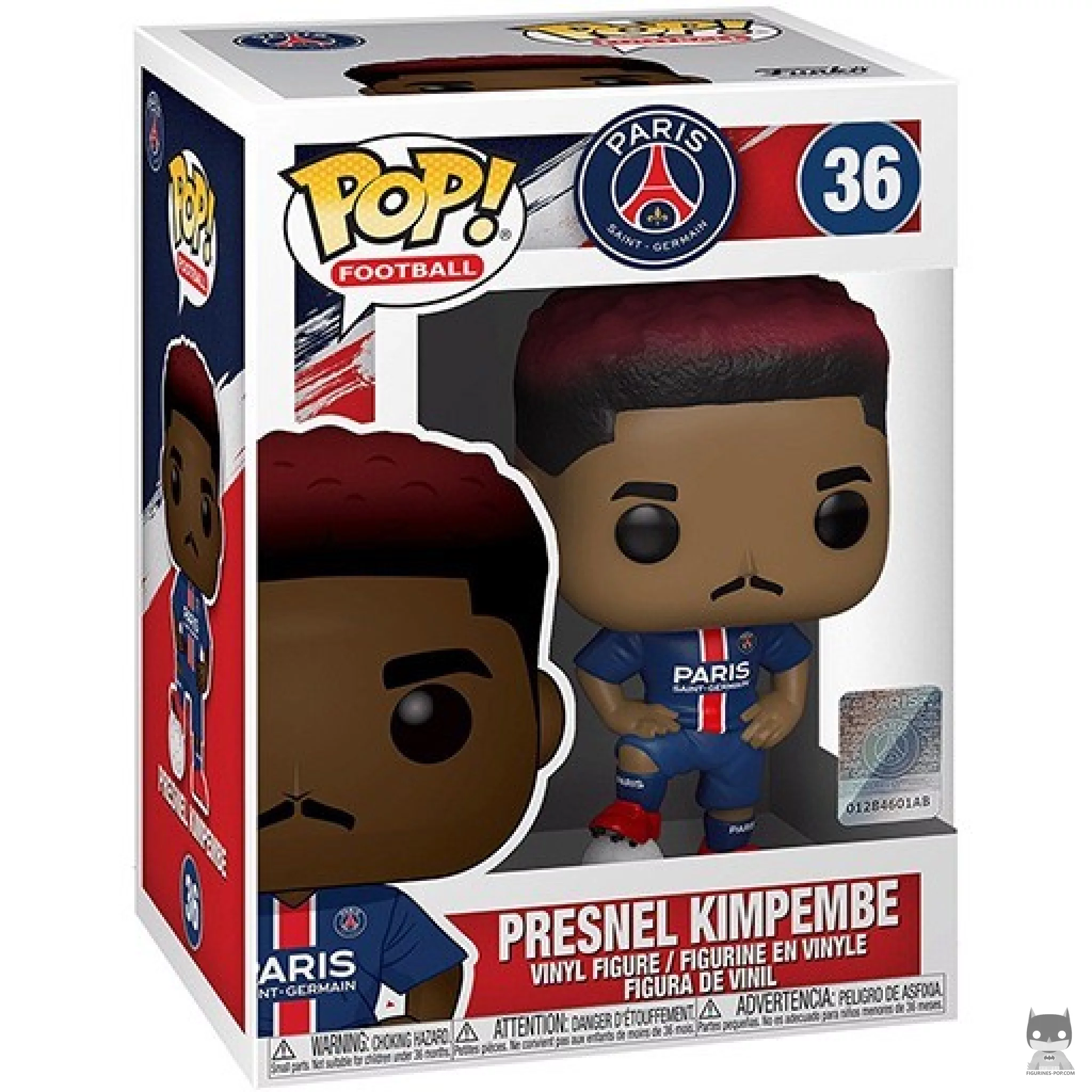 Figurine Funko POP Presnel Kimpembe (Paris Saint-Germain) avec boîte
