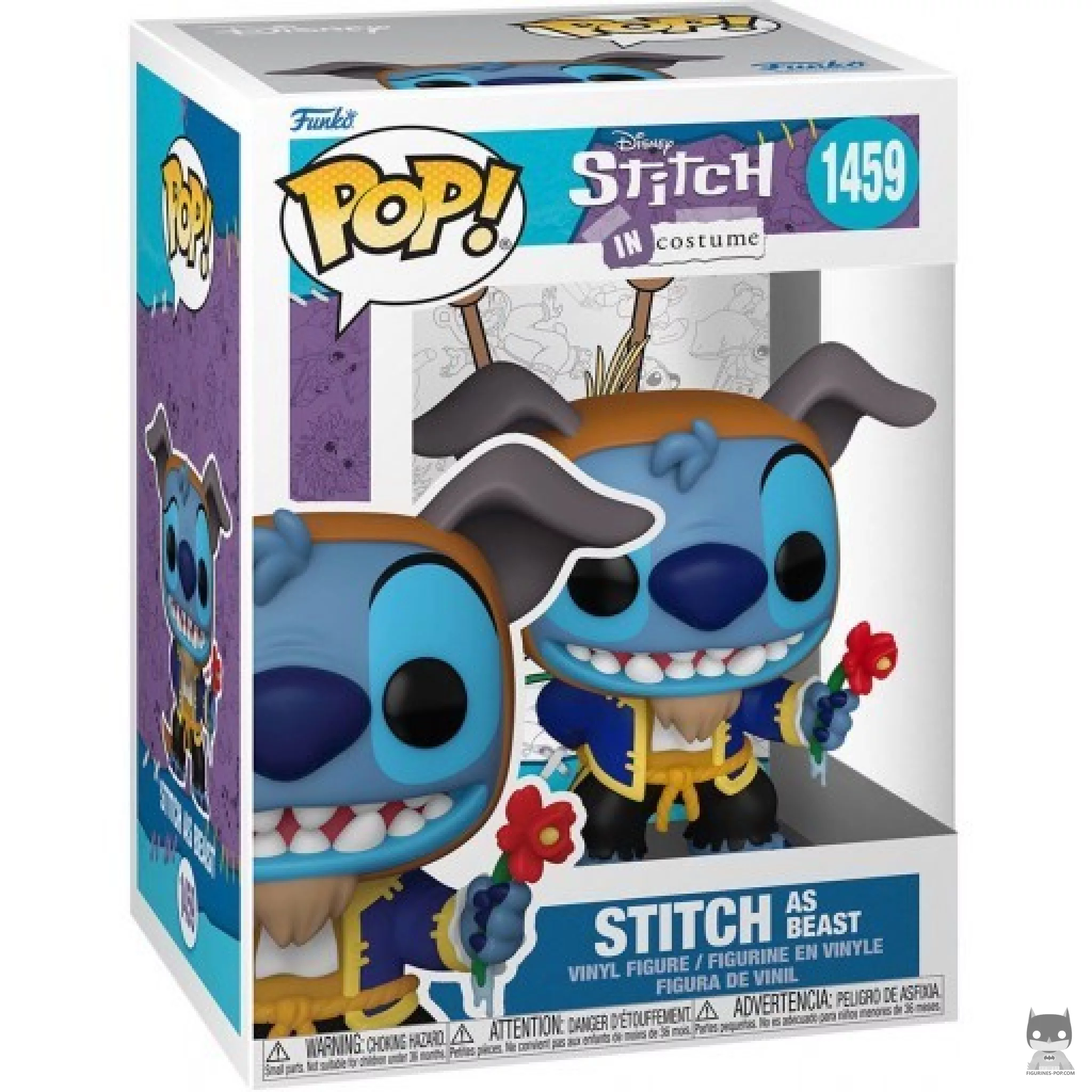 Figurine Funko POP Stitch en La Bête avec boîte