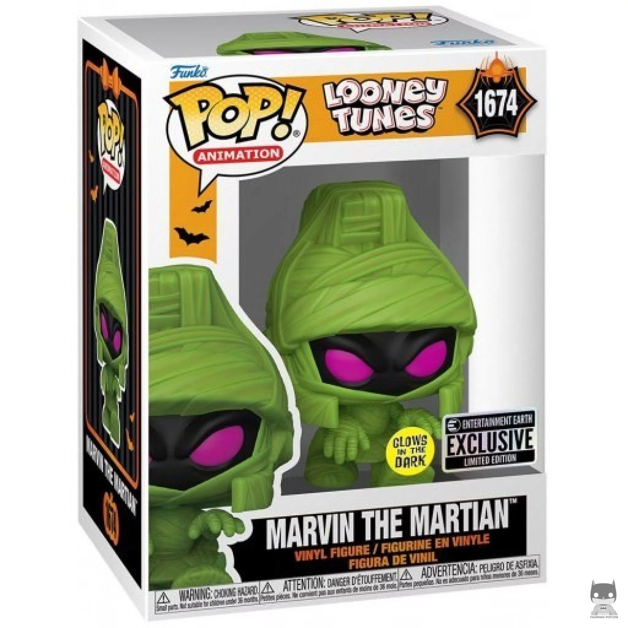 Figurine Funko POP Marvin le Martien (En Momie) (Glow in the Dark) avec boîte