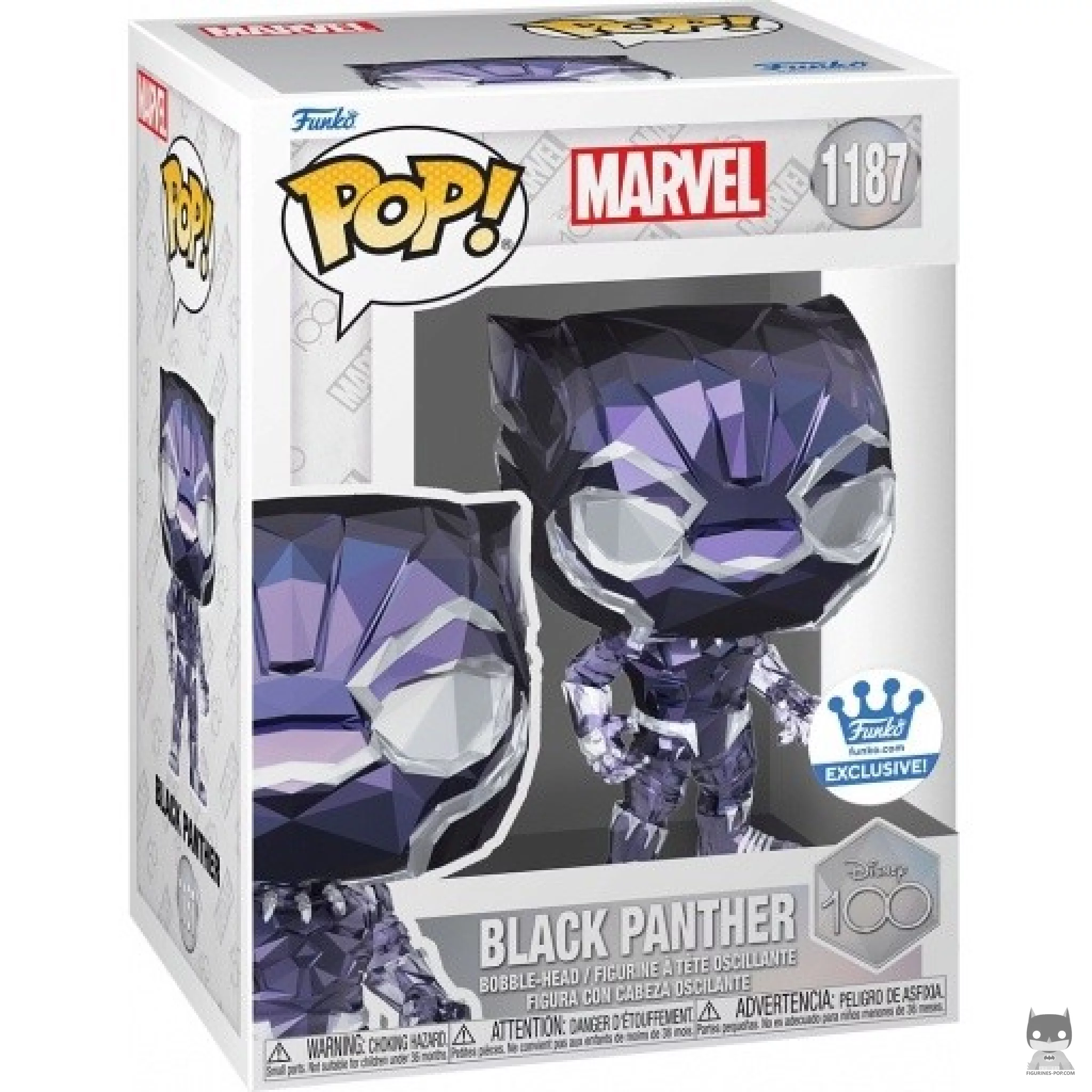 Figurine Funko POP Black Panther (Facet) avec boîte
