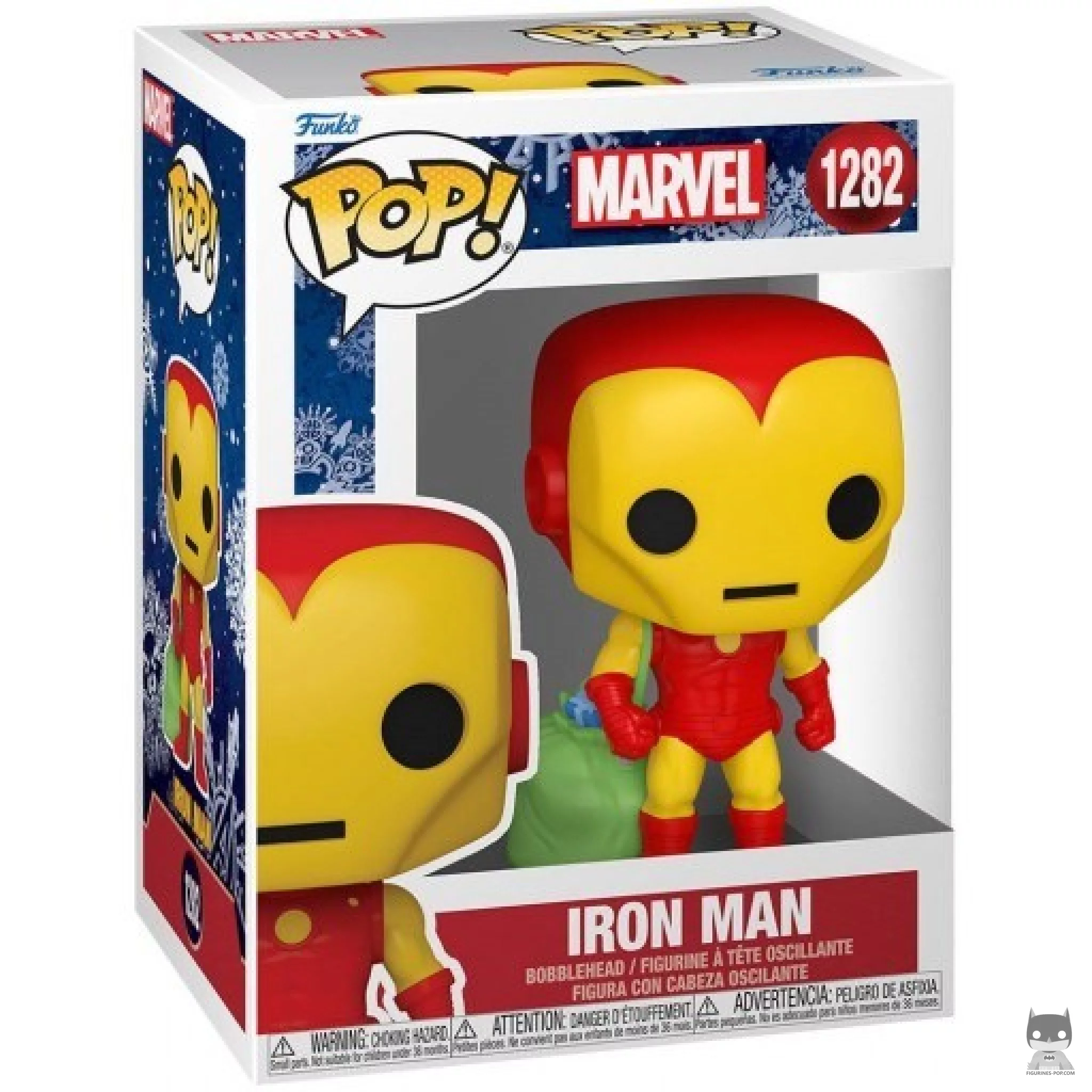 Figurine Funko POP Iron Man (Noël) avec boîte