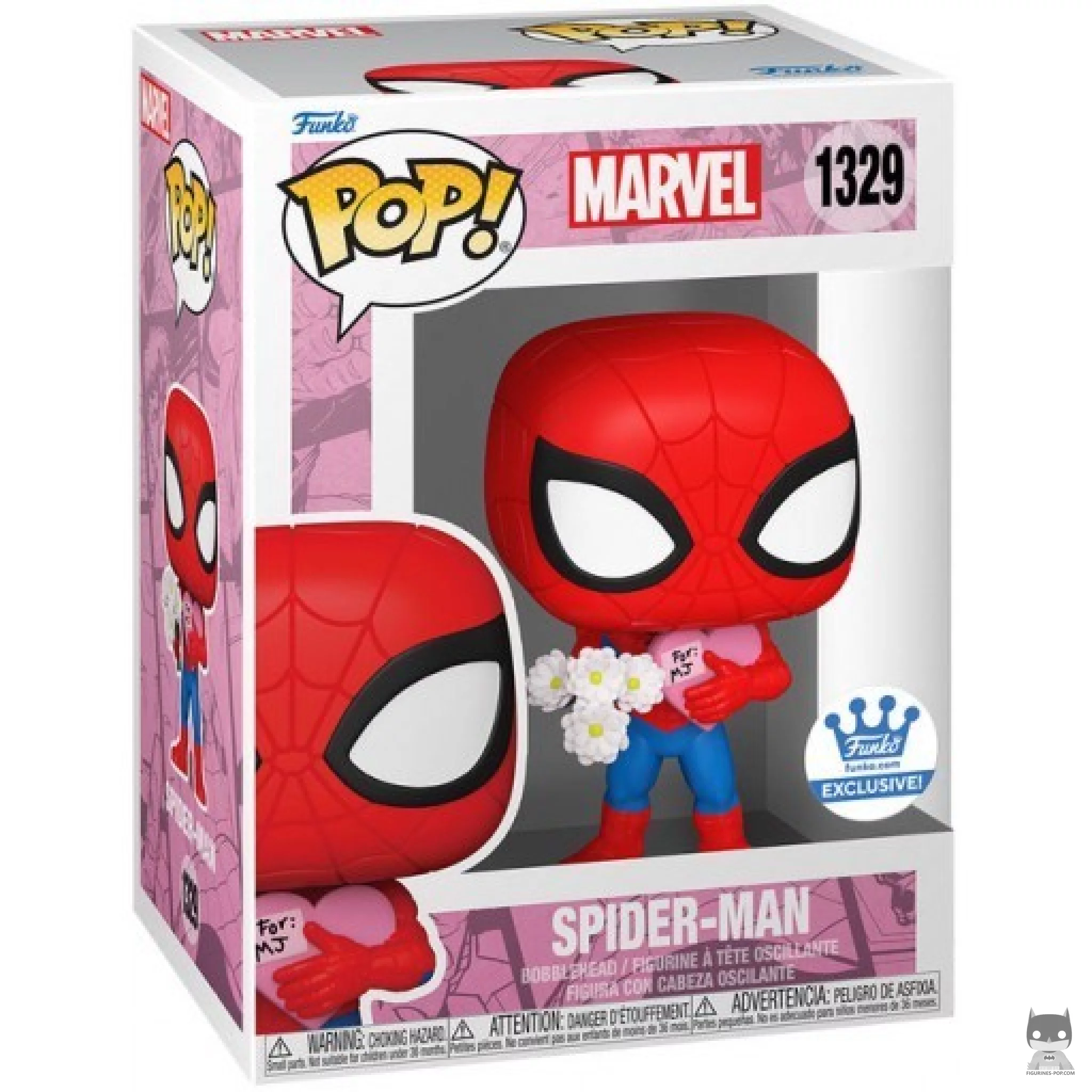 Figurine Funko POP Spider-Man (Saint Valentin) avec boîte