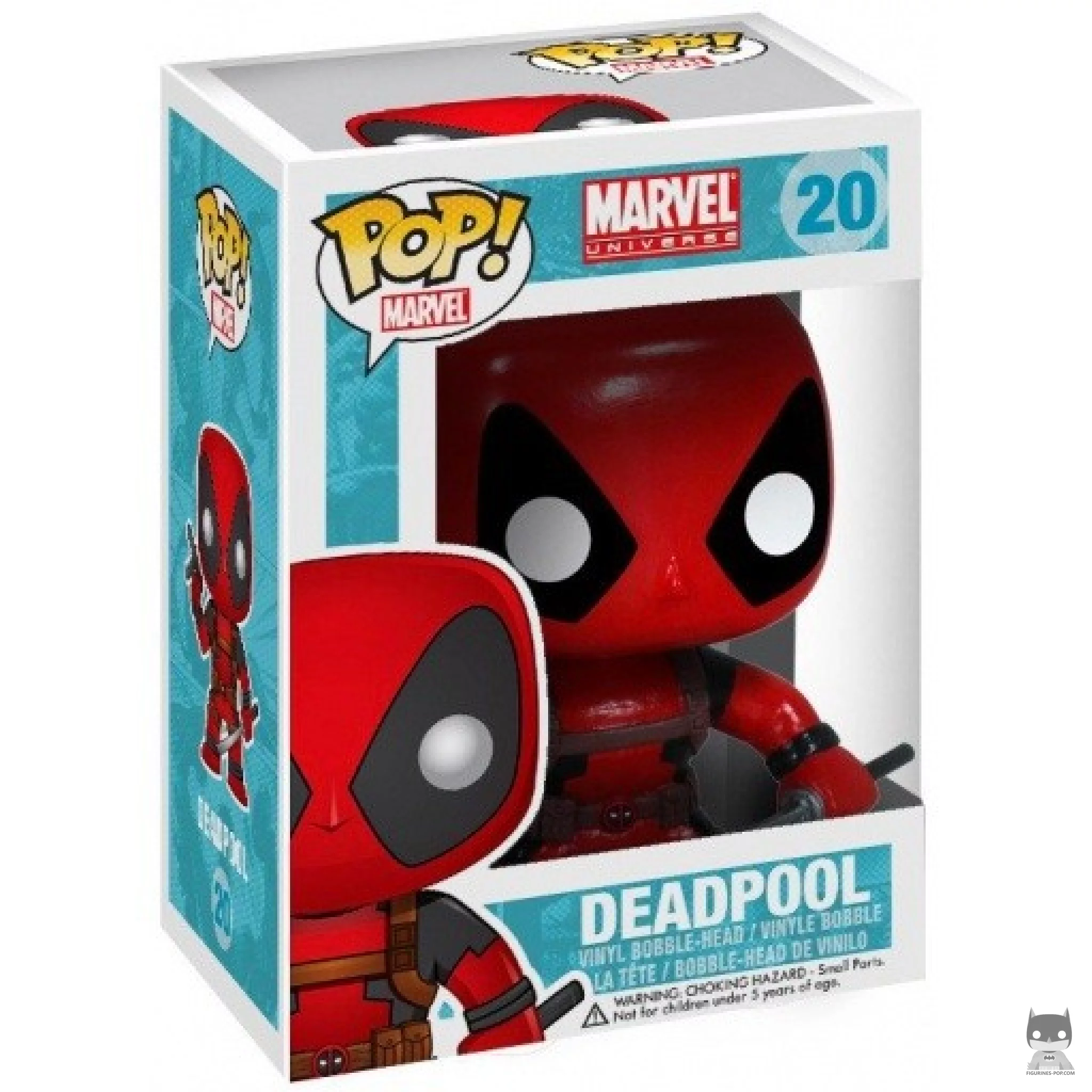 Figurine Funko POP Deadpool (Glow in the Dark) avec boîte