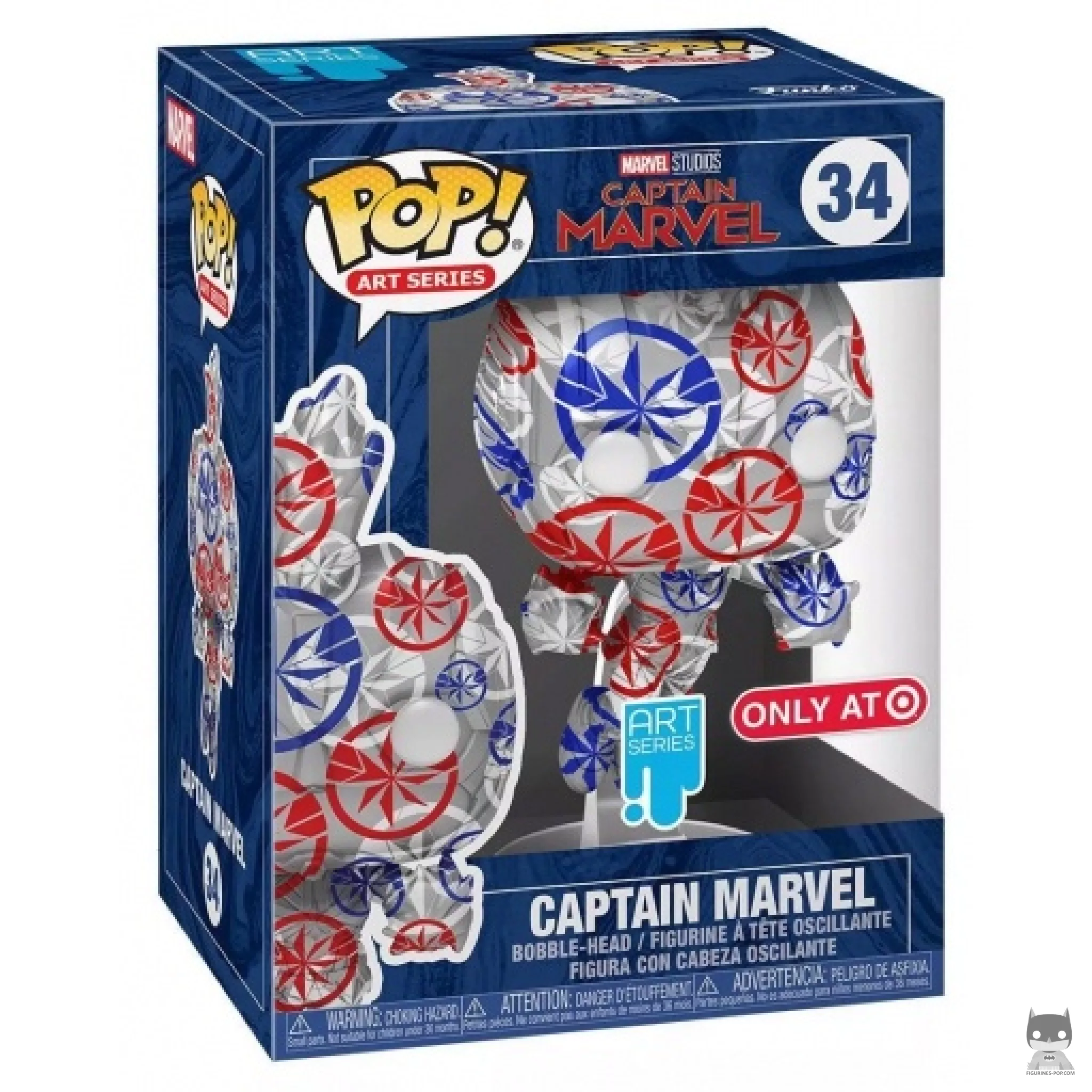 Figurine Funko POP Captain Marvel avec boîte