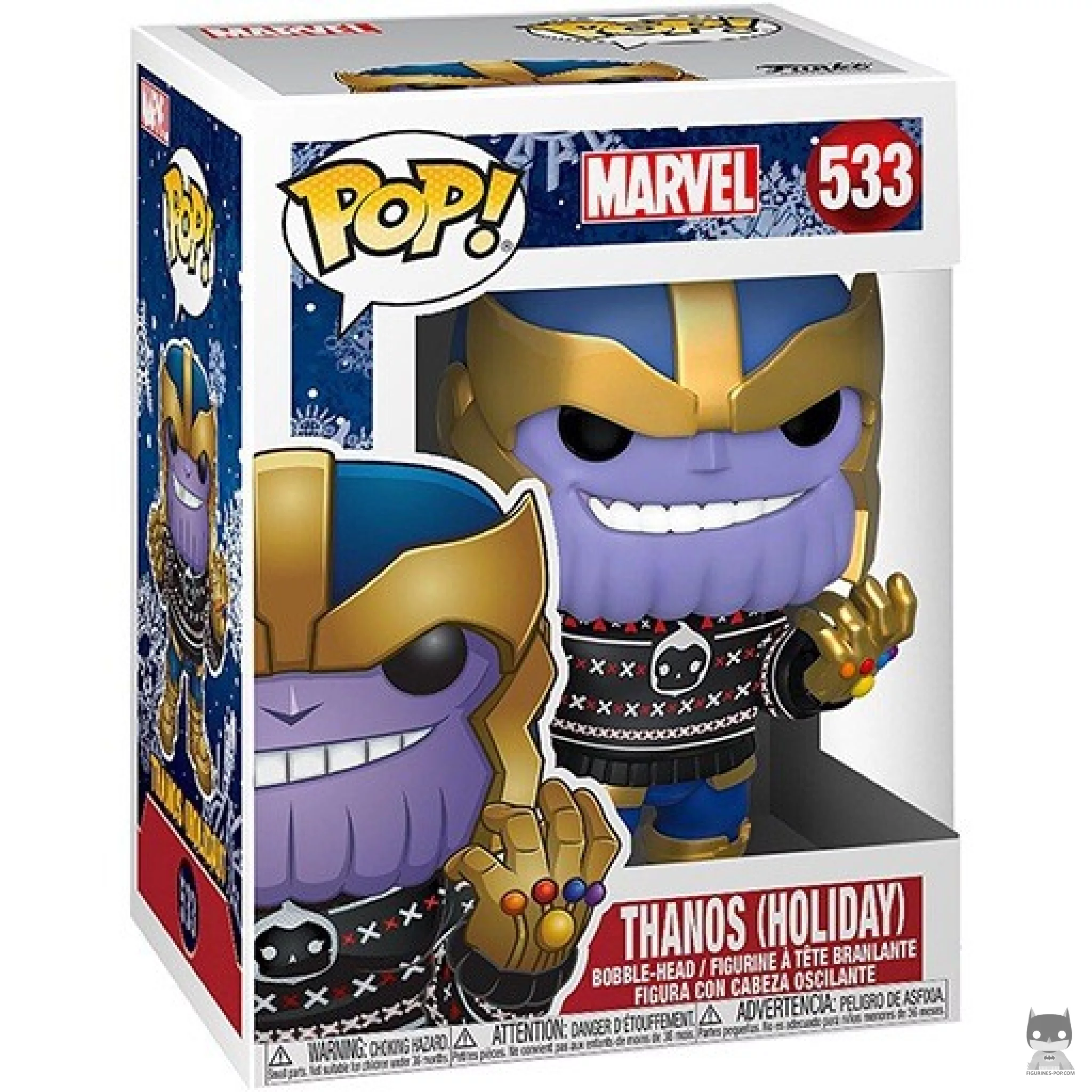 Figurine Funko POP Thanos (Noël) avec boîte