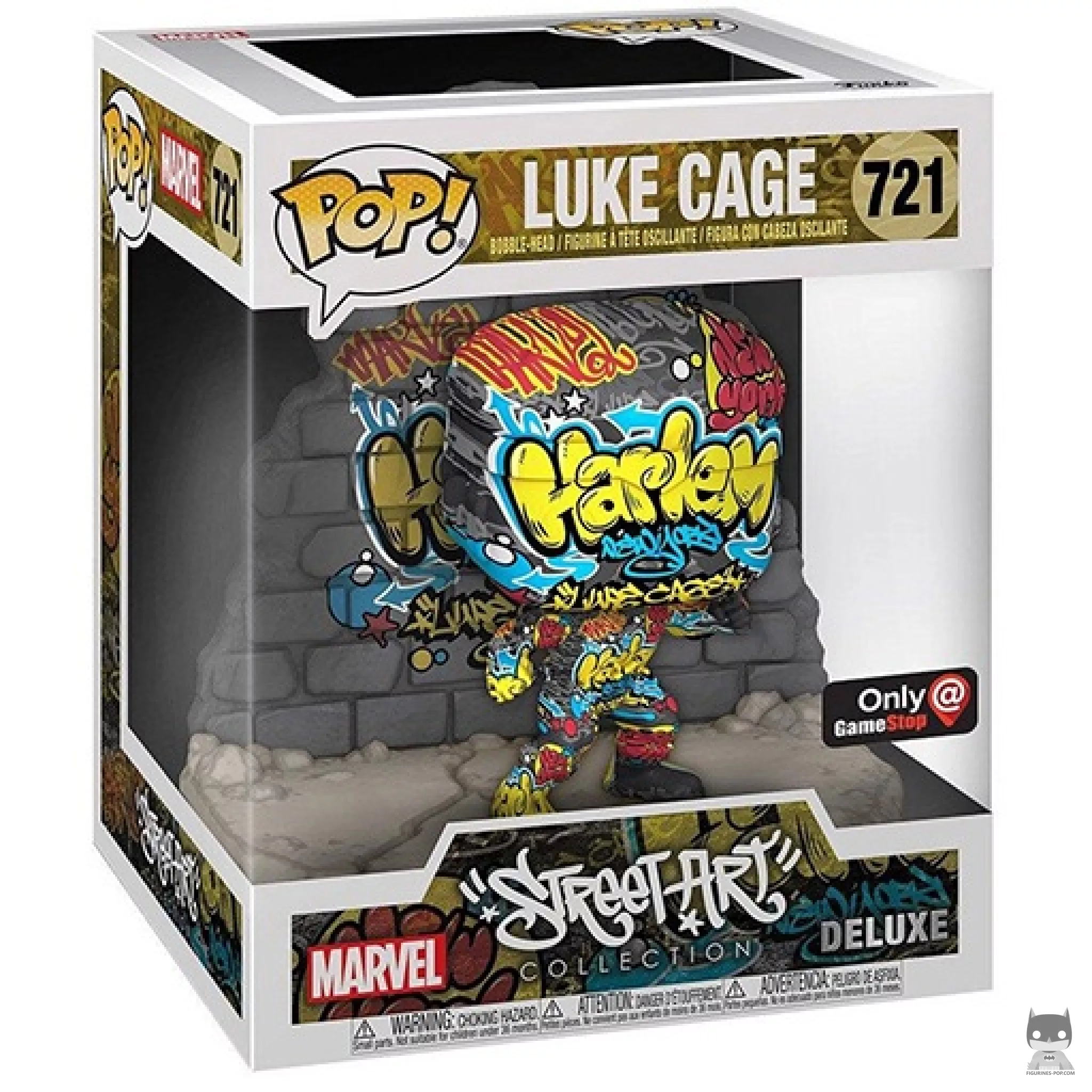 Figurine Funko POP Luke Cage Street Art avec boîte