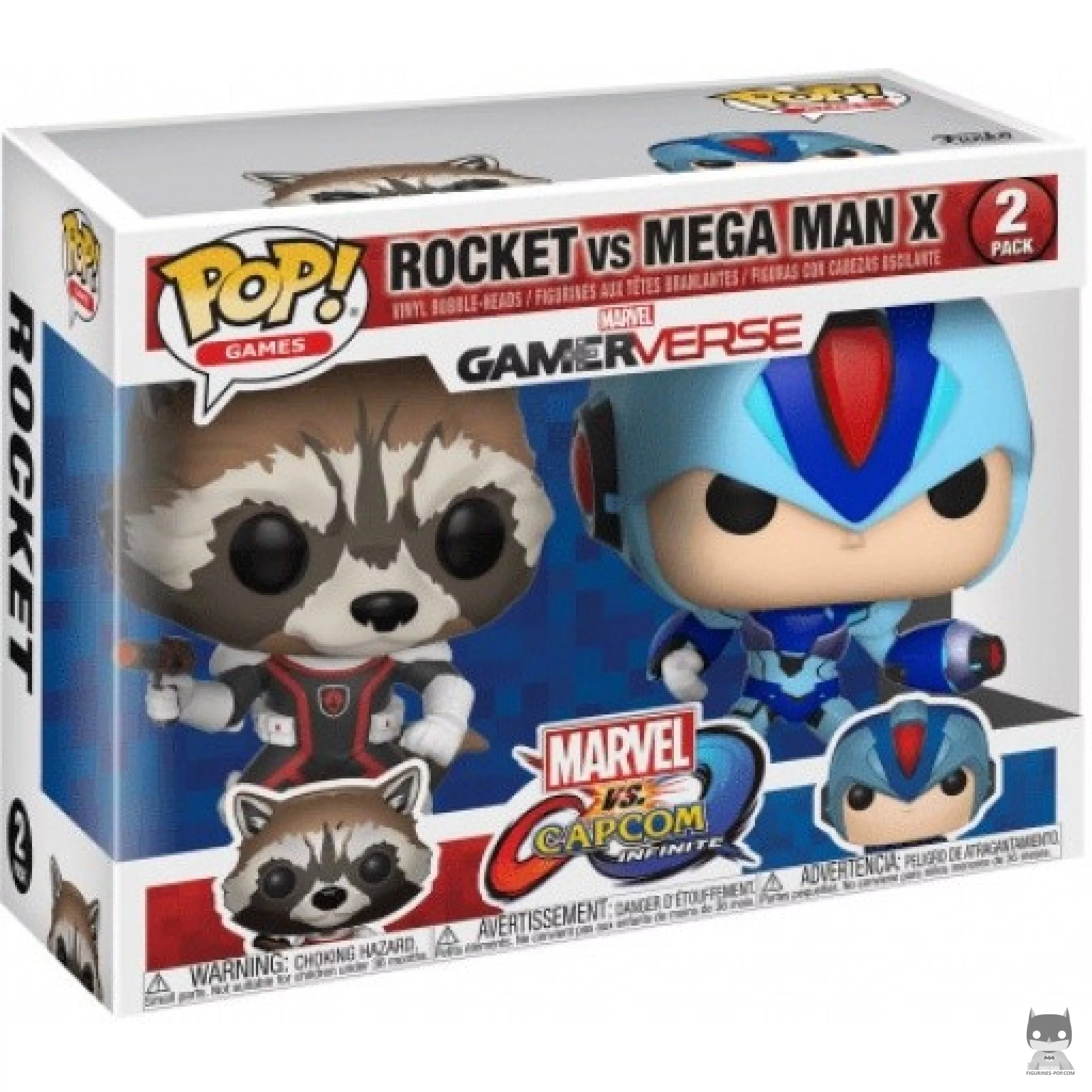 Figurine Funko POP Rocket vs Mega Man X avec boîte
