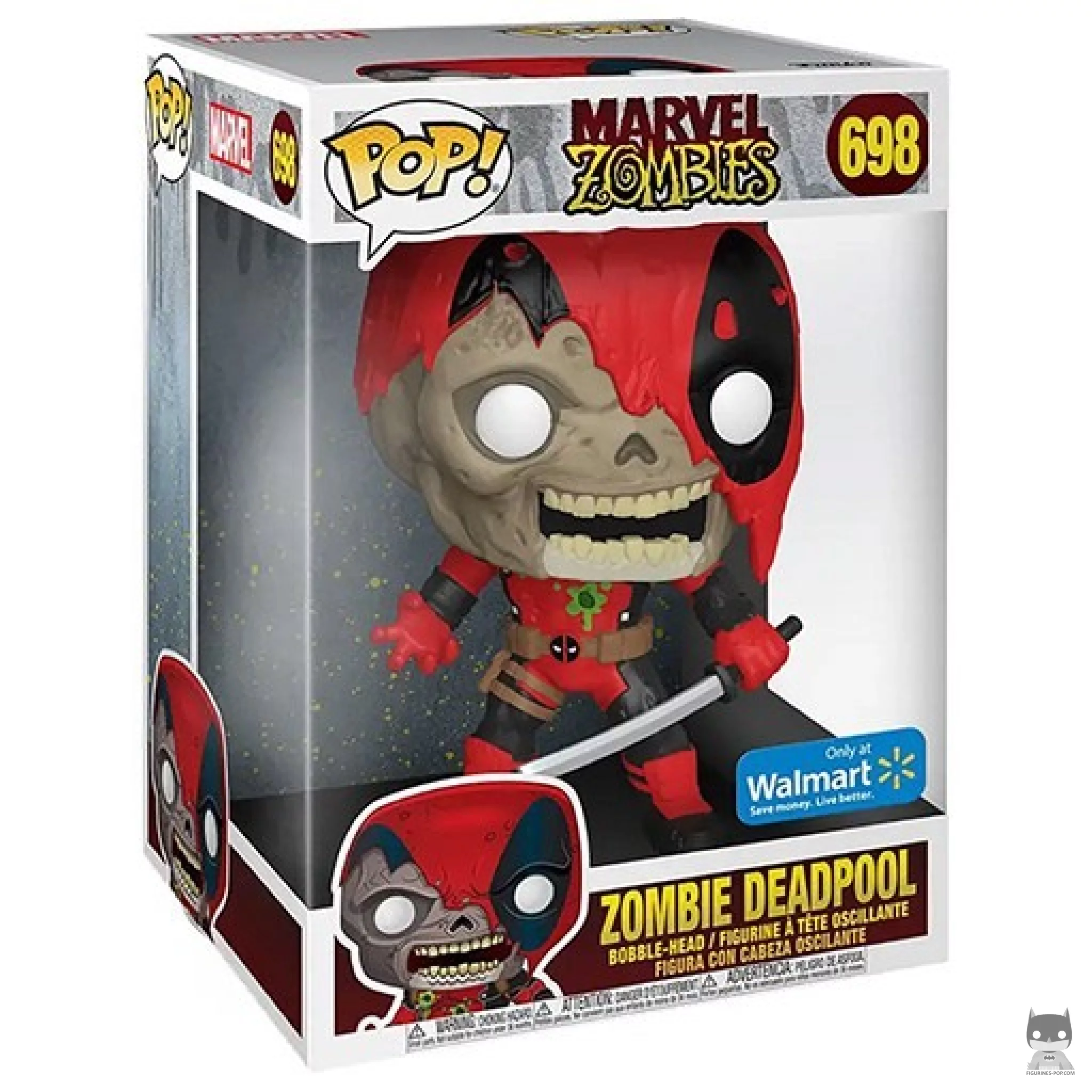 Figurine Funko POP Deadpool Zombie (Supersized) avec boîte