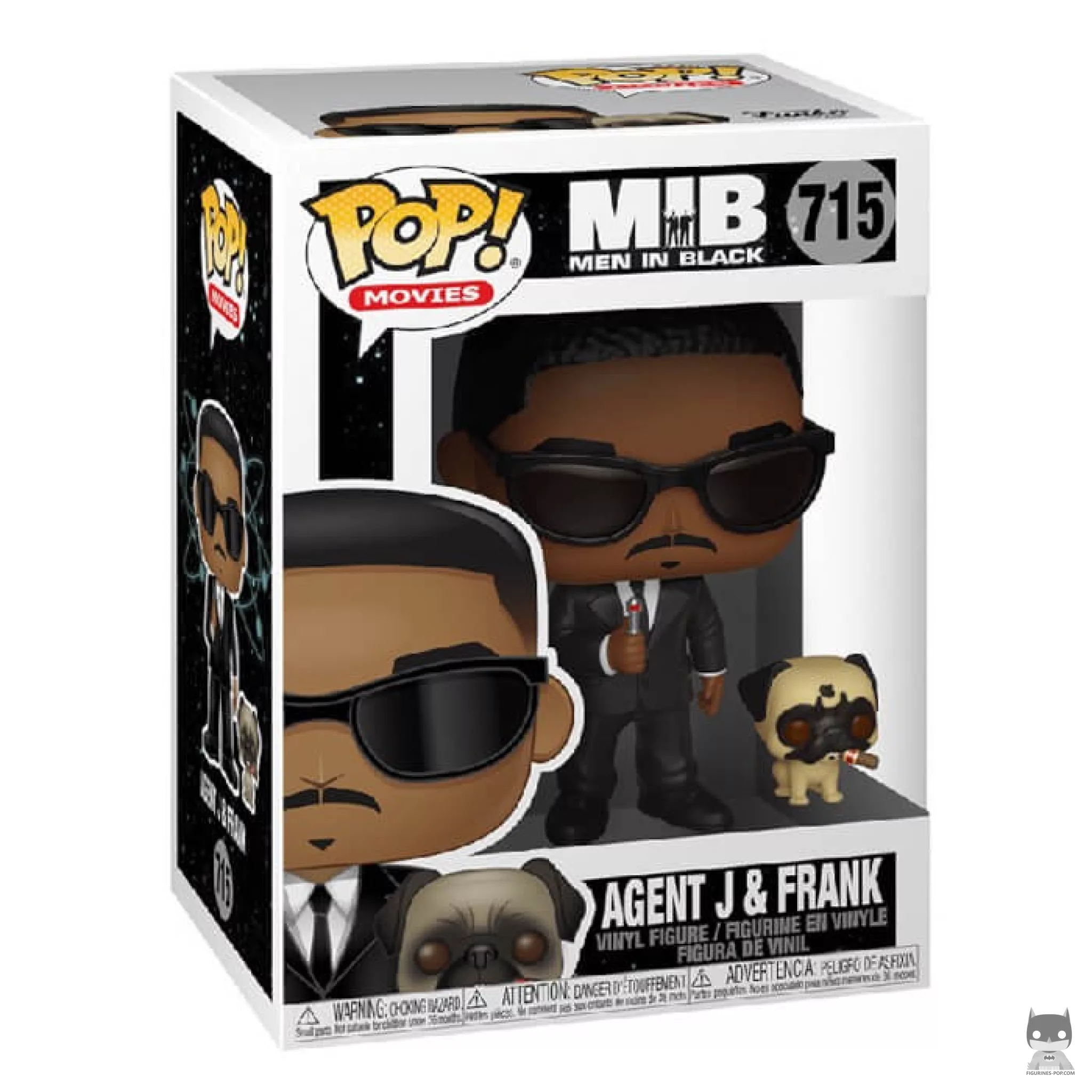 Figurine Funko POP Agent J et Frank avec boîte