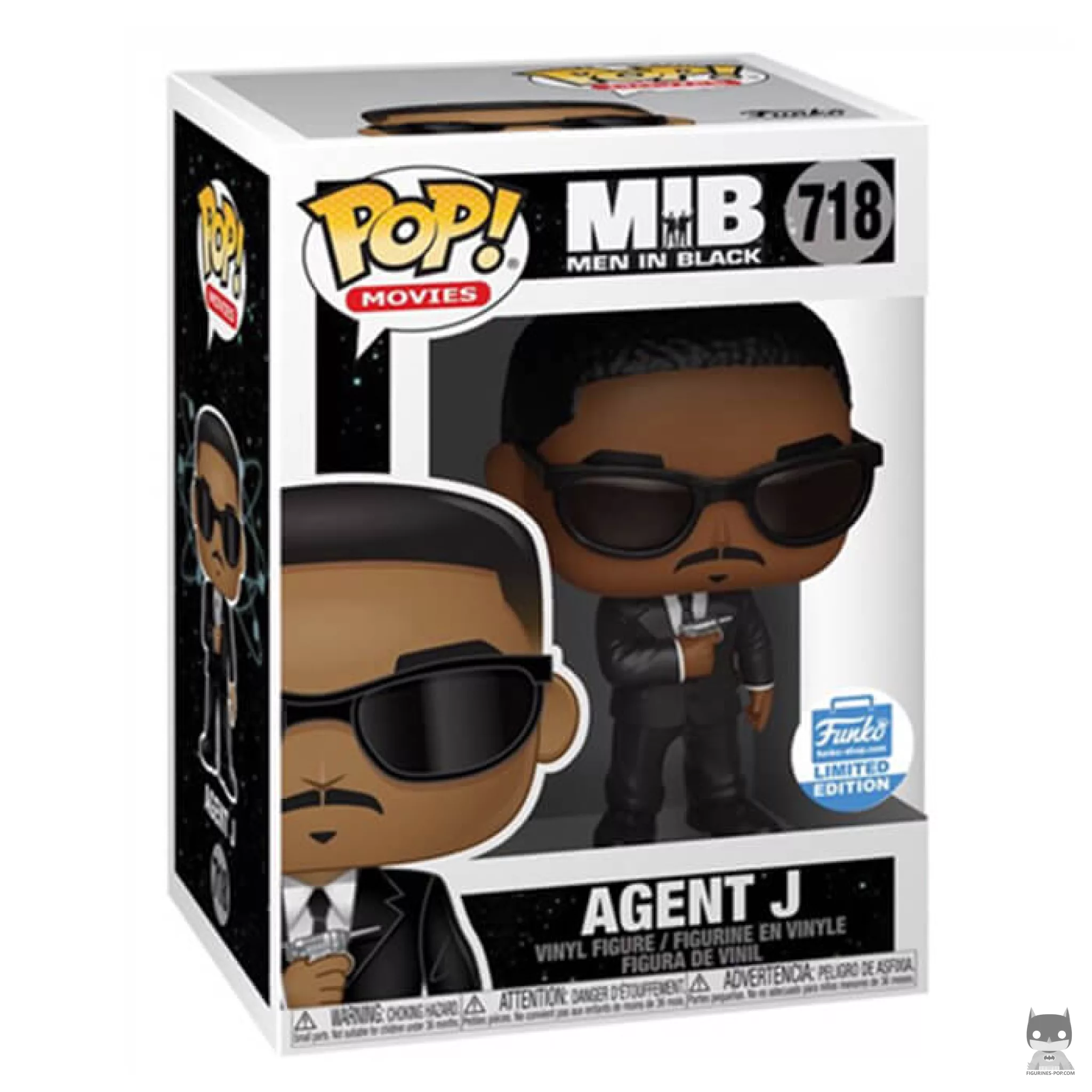 Figurine Funko POP Agent J avec boîte