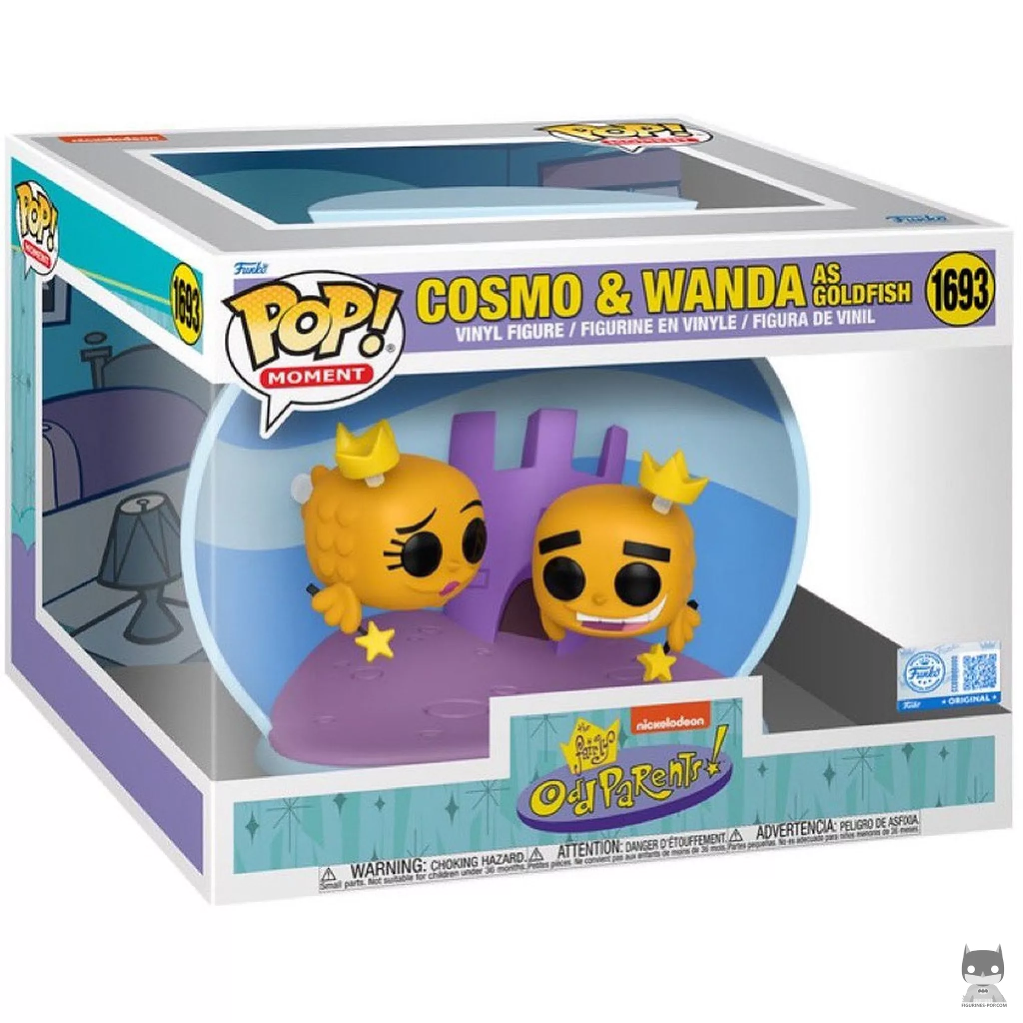 Figurine Funko POP Cosmo & Wanda en poisson rouge - Moment avec boîte