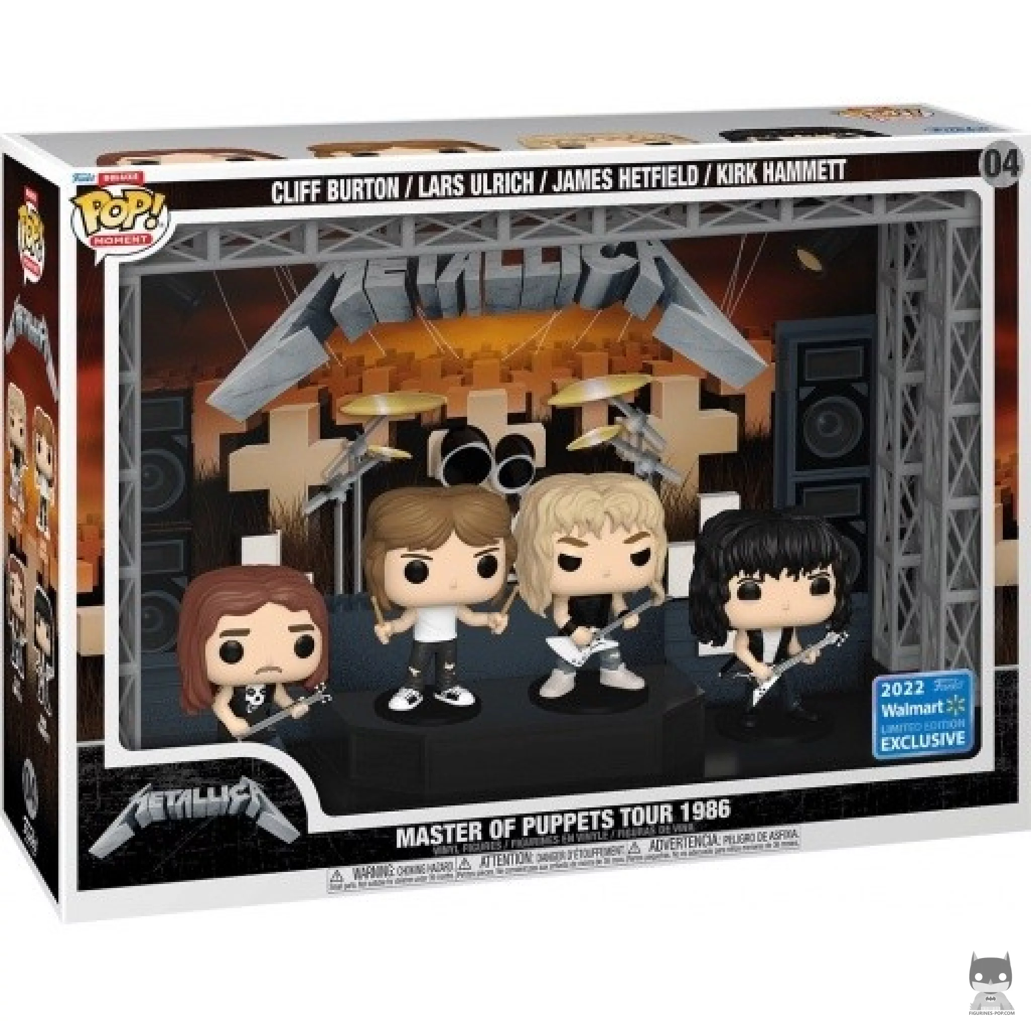 Figurine Funko POP Metalicca : Master Of Puppets Tour 1986 avec boîte