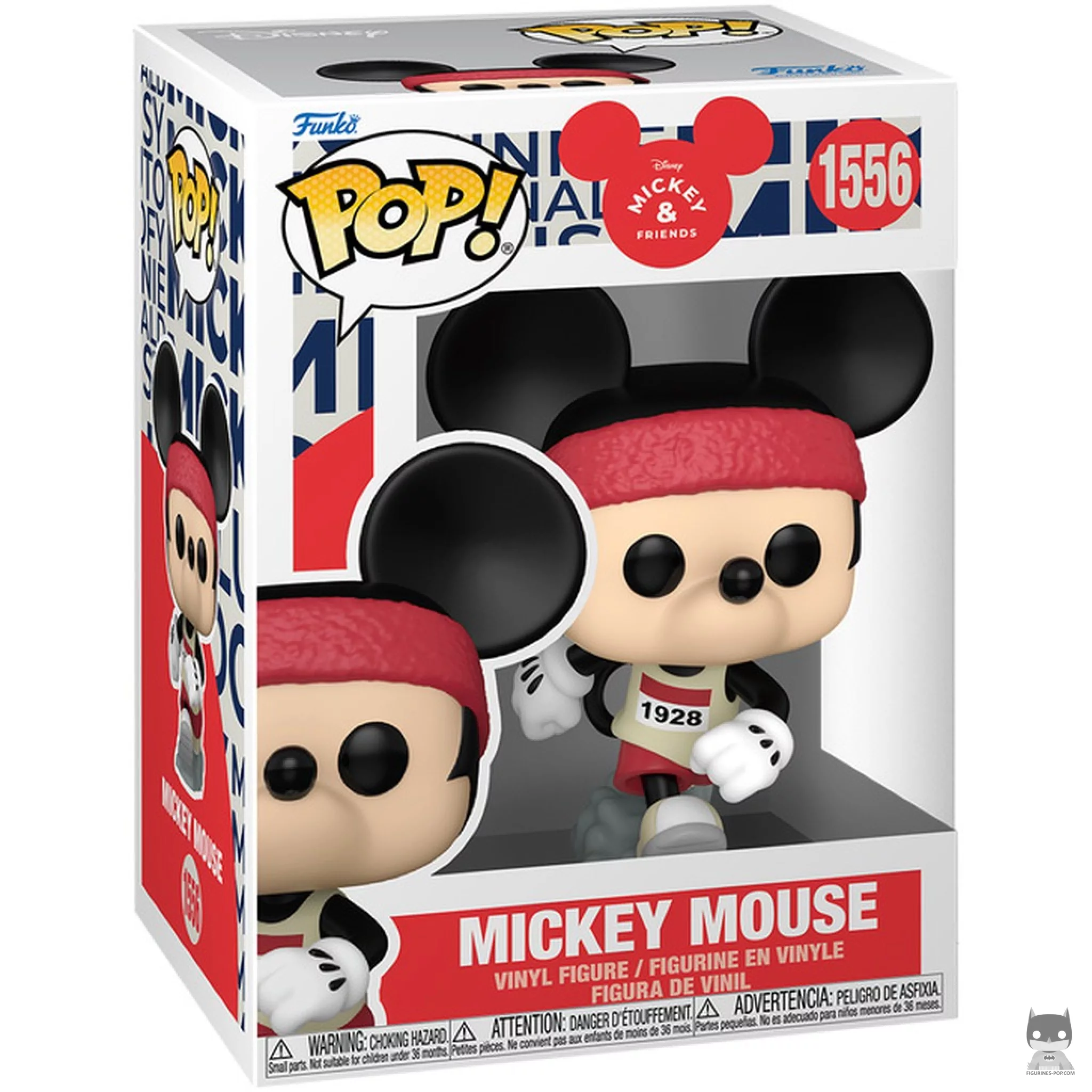 Figurine Funko POP Mickey Mouse (tenue de marathon) avec boîte
