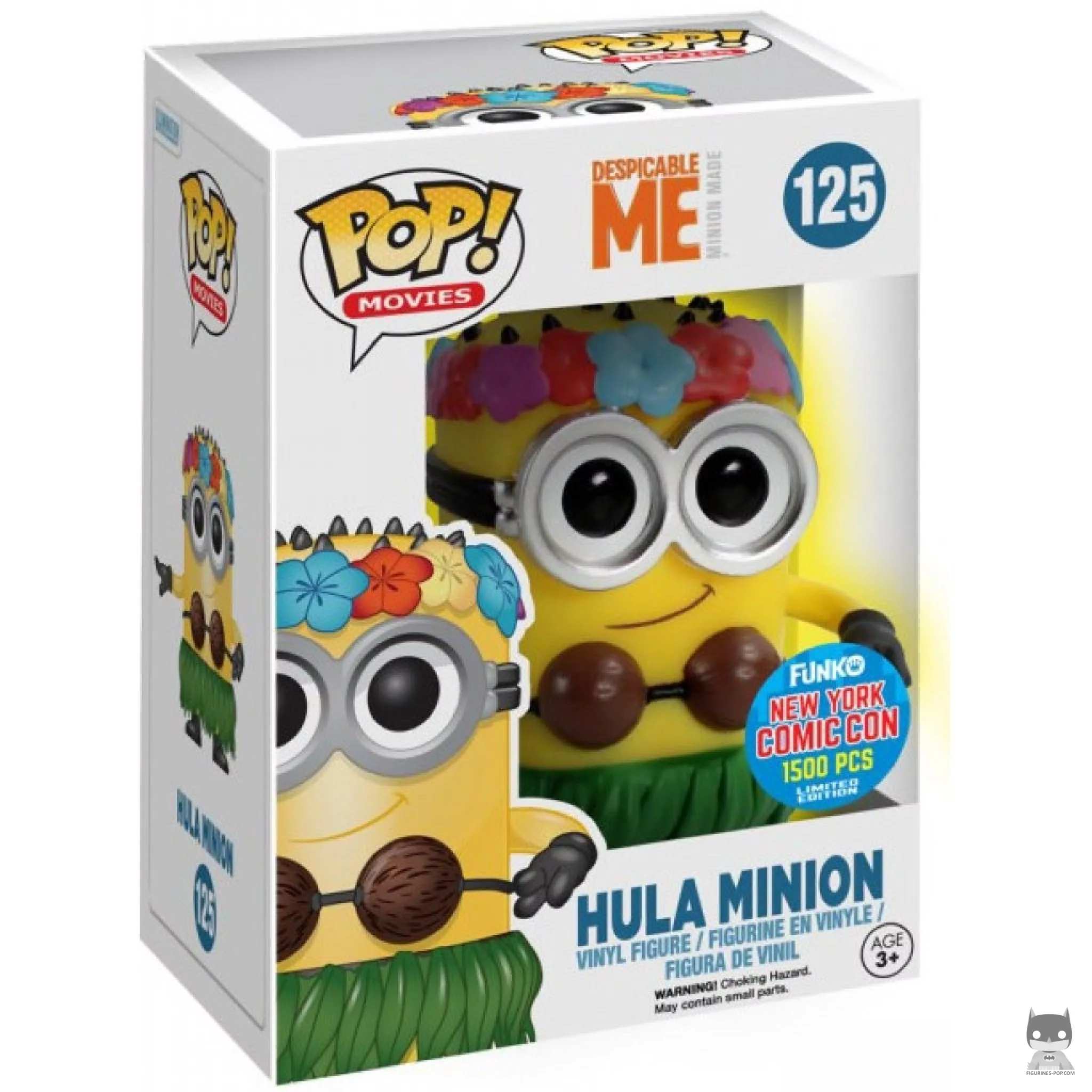 Figurine Funko POP Minion Hula (Glow in the Dark) avec boîte