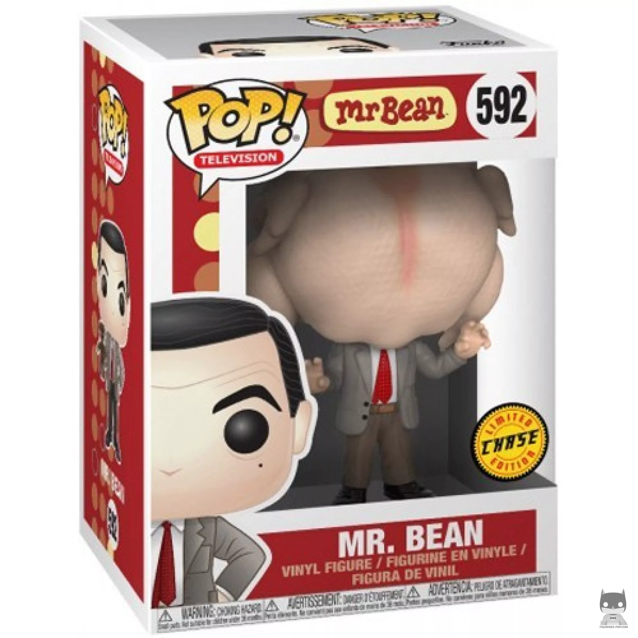 Figurine Funko POP Mr. Bean (avec Dinde) (Chase) avec boîte