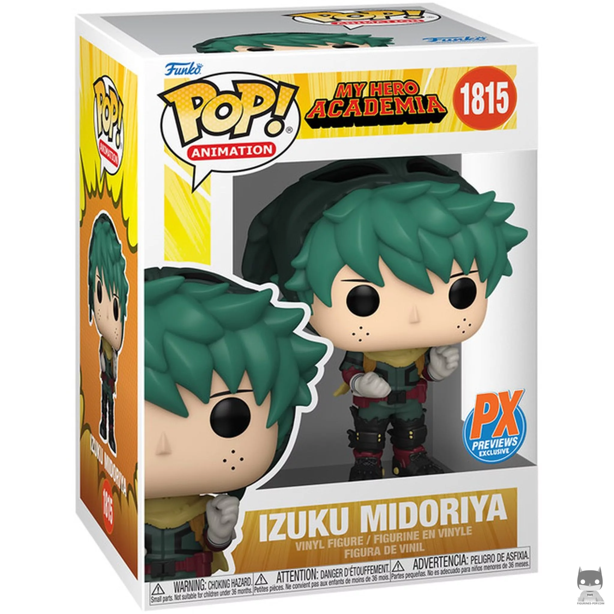 Figurine Funko POP Izuku Midoriya (capuche) avec boîte