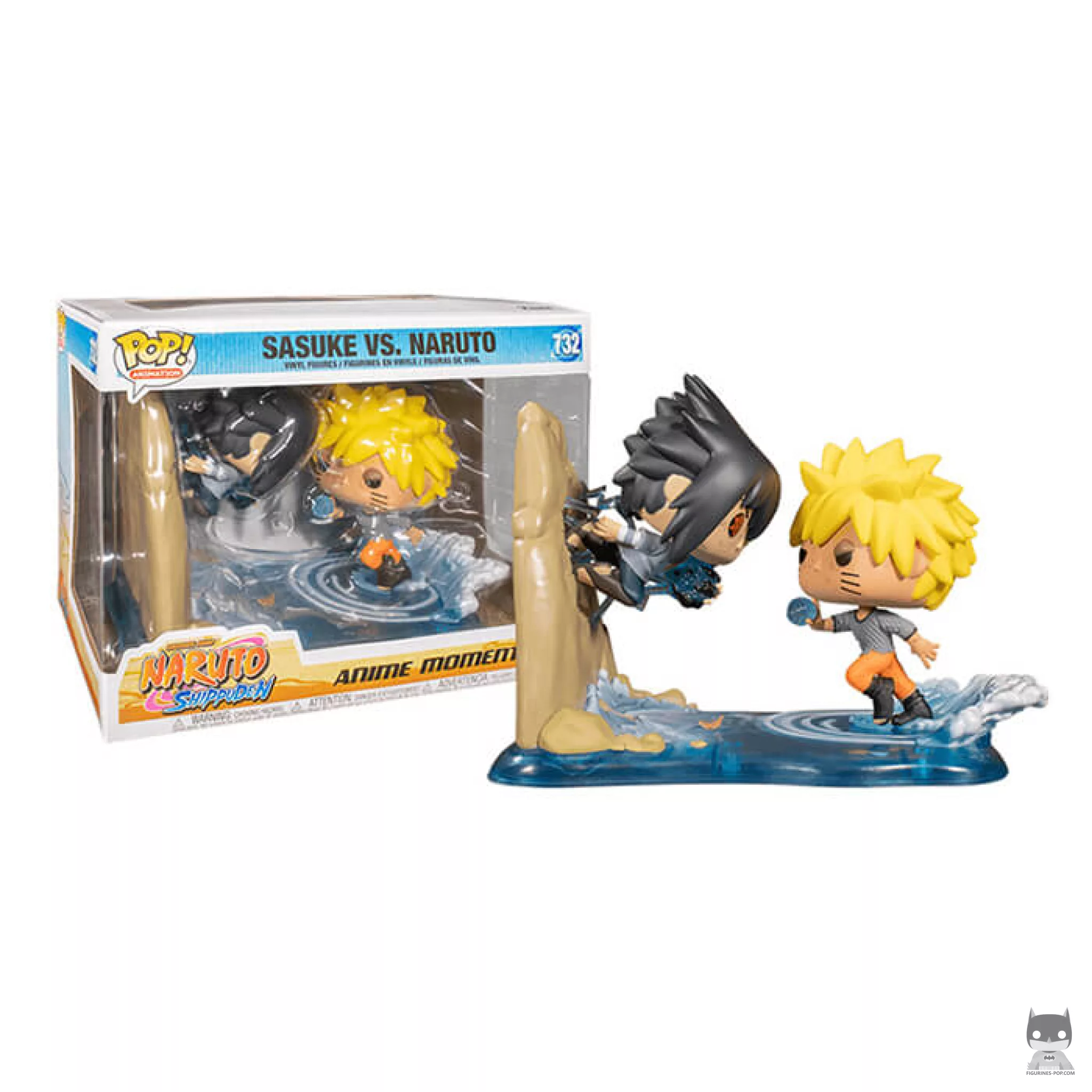 Figurine Funko POP Naruto versus Sasuke avec boîte