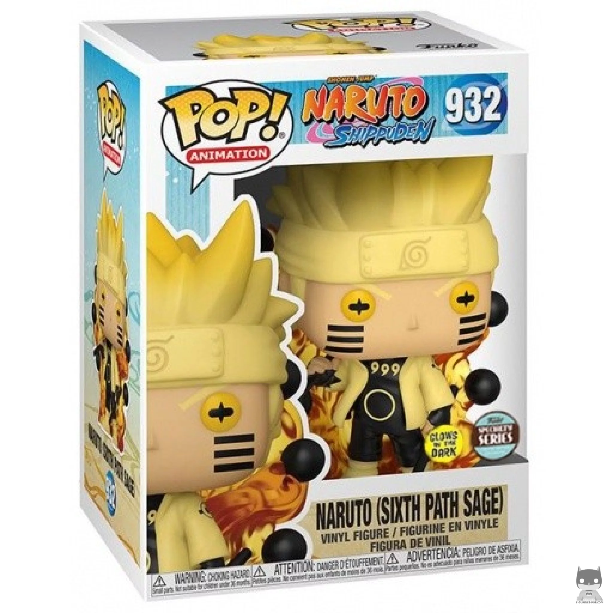 Figurine Funko POP Naruto Uzumaki Chakra de Kyûbi (Glows in the Dark) avec boîte